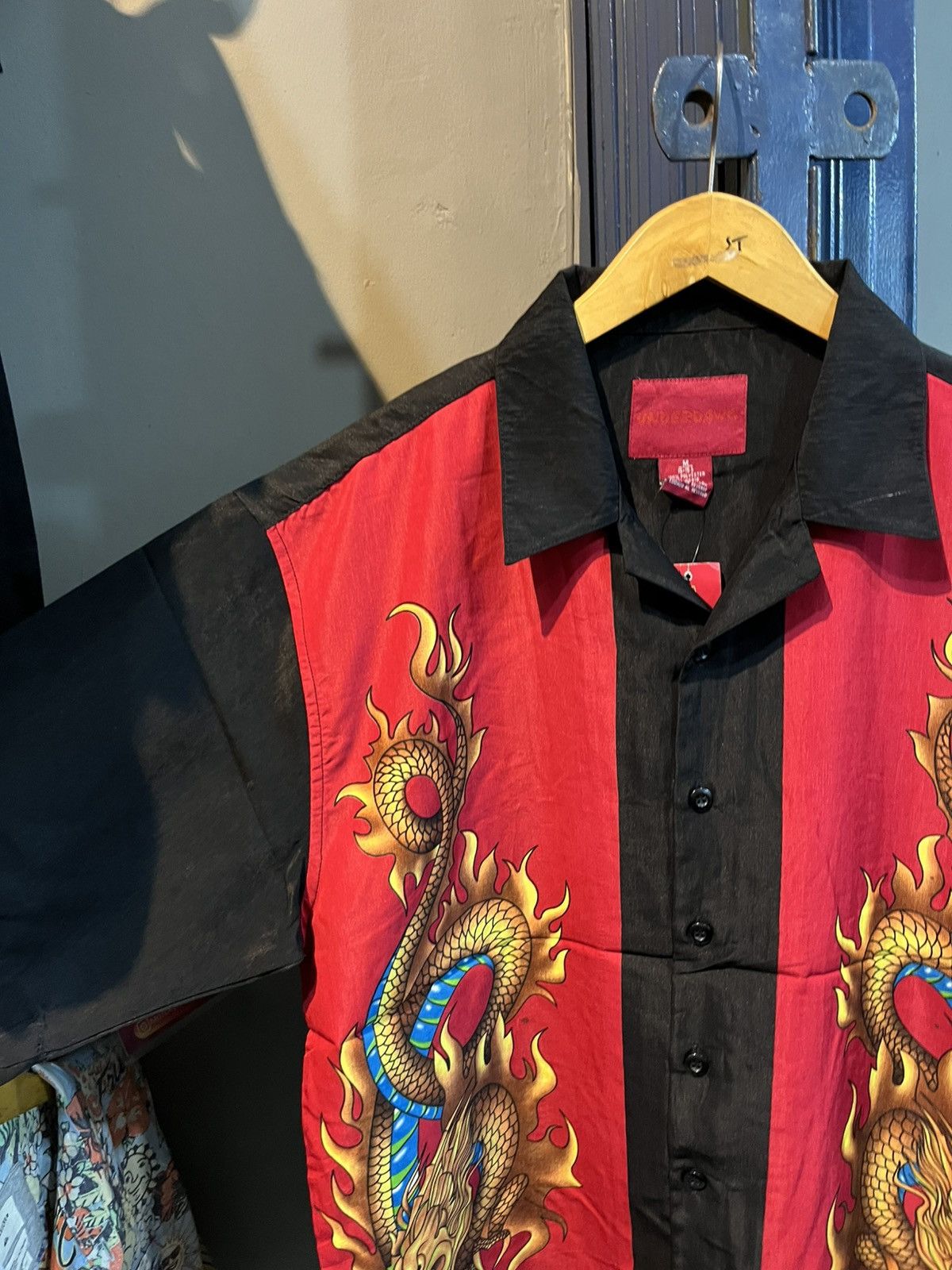 Sun Surf Vintage Underdawg dragon print open collar button shirt Size US L / EU 52-54 / 3 - 6 Thumbnail