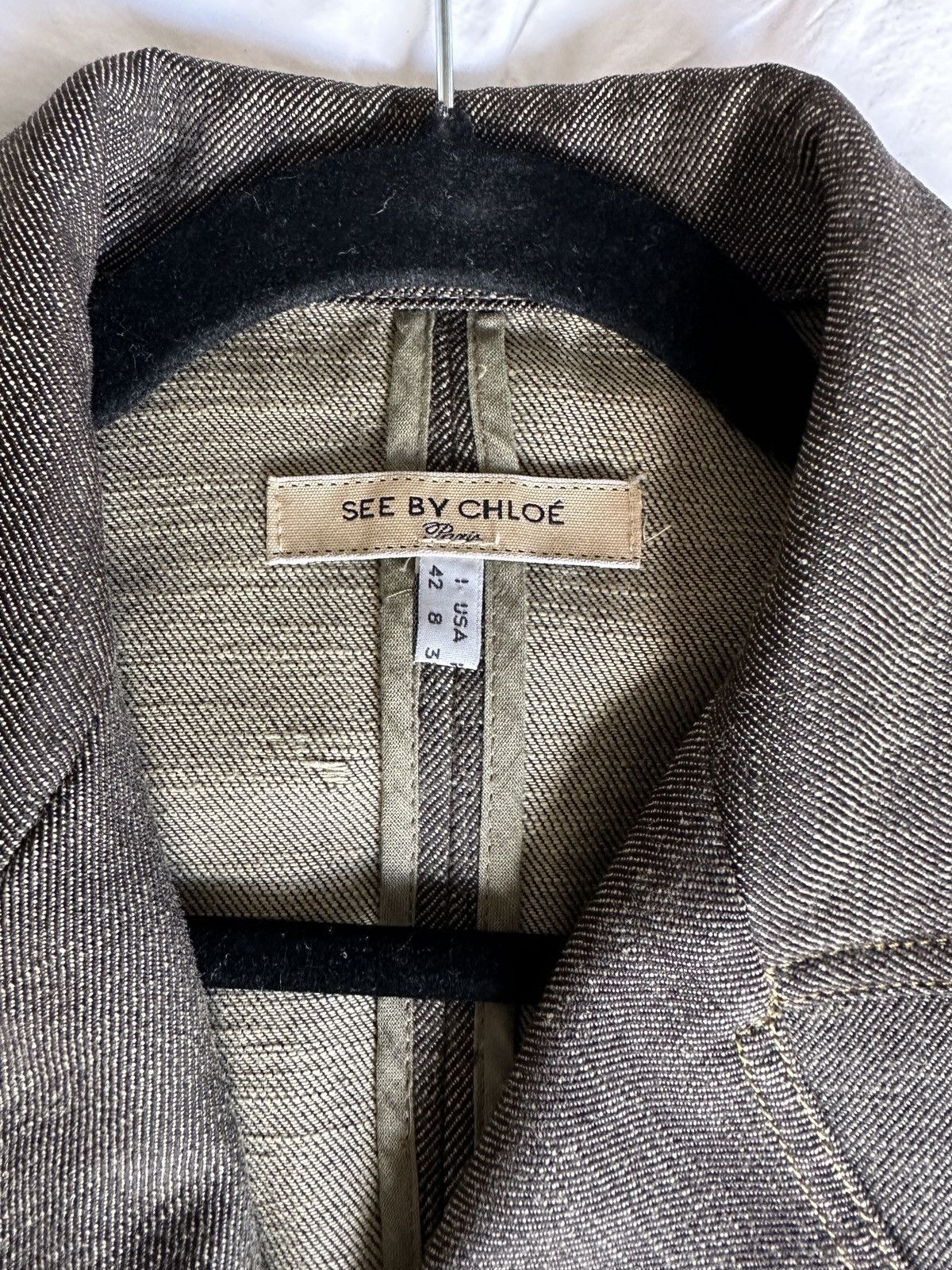 Chloe Denim Style Blazer