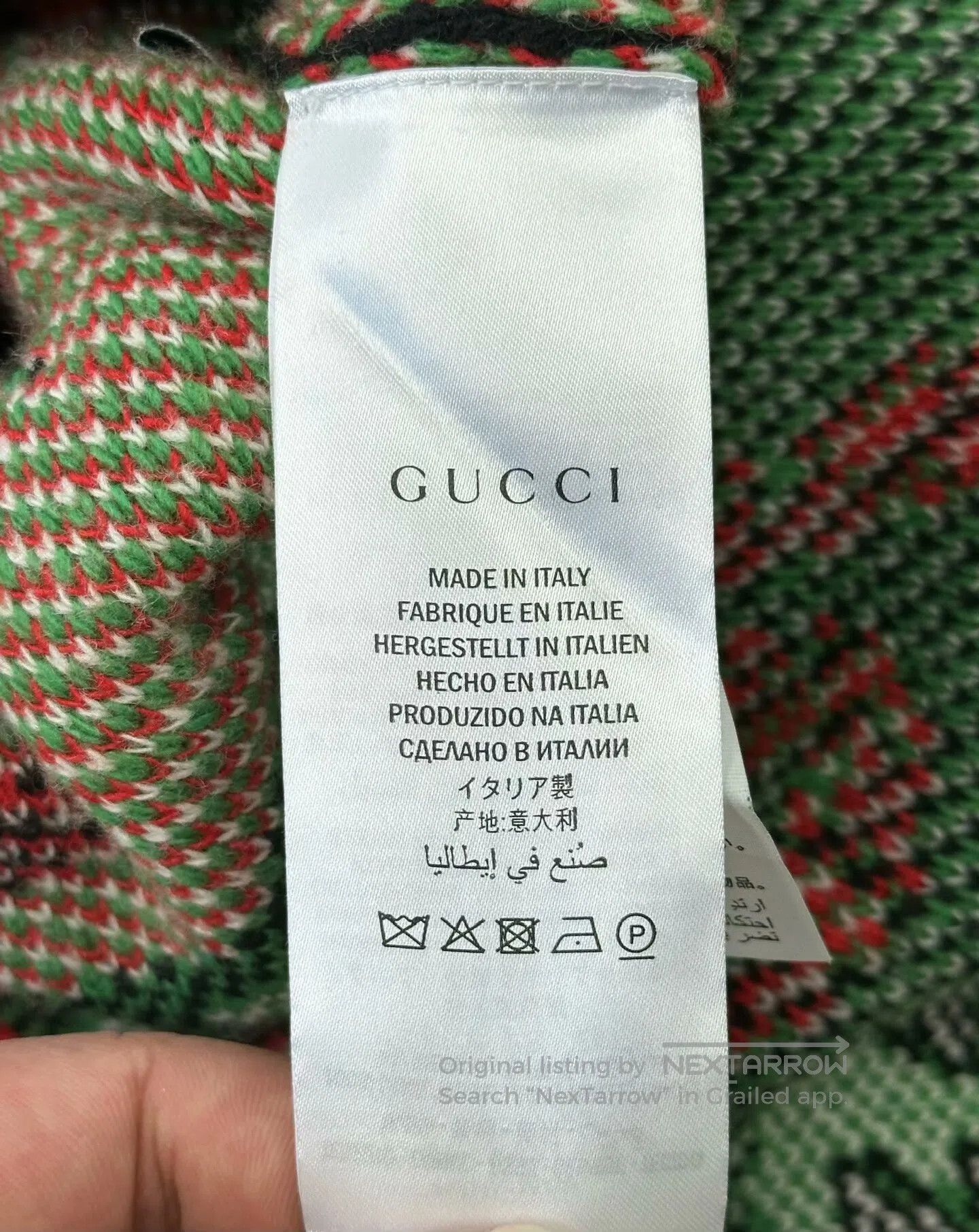 Gucci Guicci Classic Striped Animal Print Knit Cardigan Jacket| Size S / US 4 / IT 40 - 4 Thumbnail
