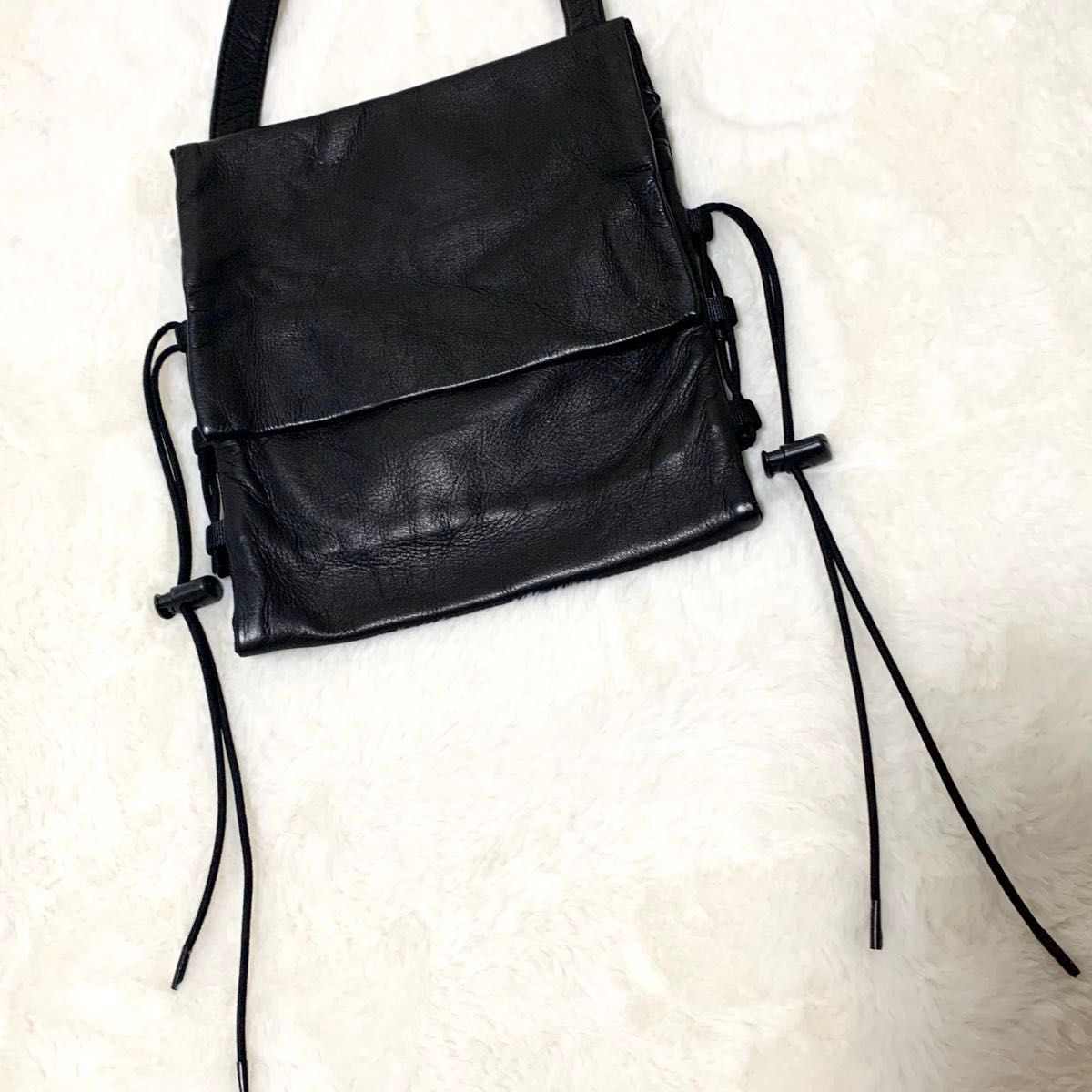 Yohji Yamamoto Yohji Yamamoto HS-I05-774 GARMENT LEATHER BOTTLE SACOCHE Size ONE SIZE - 11 Thumbnail