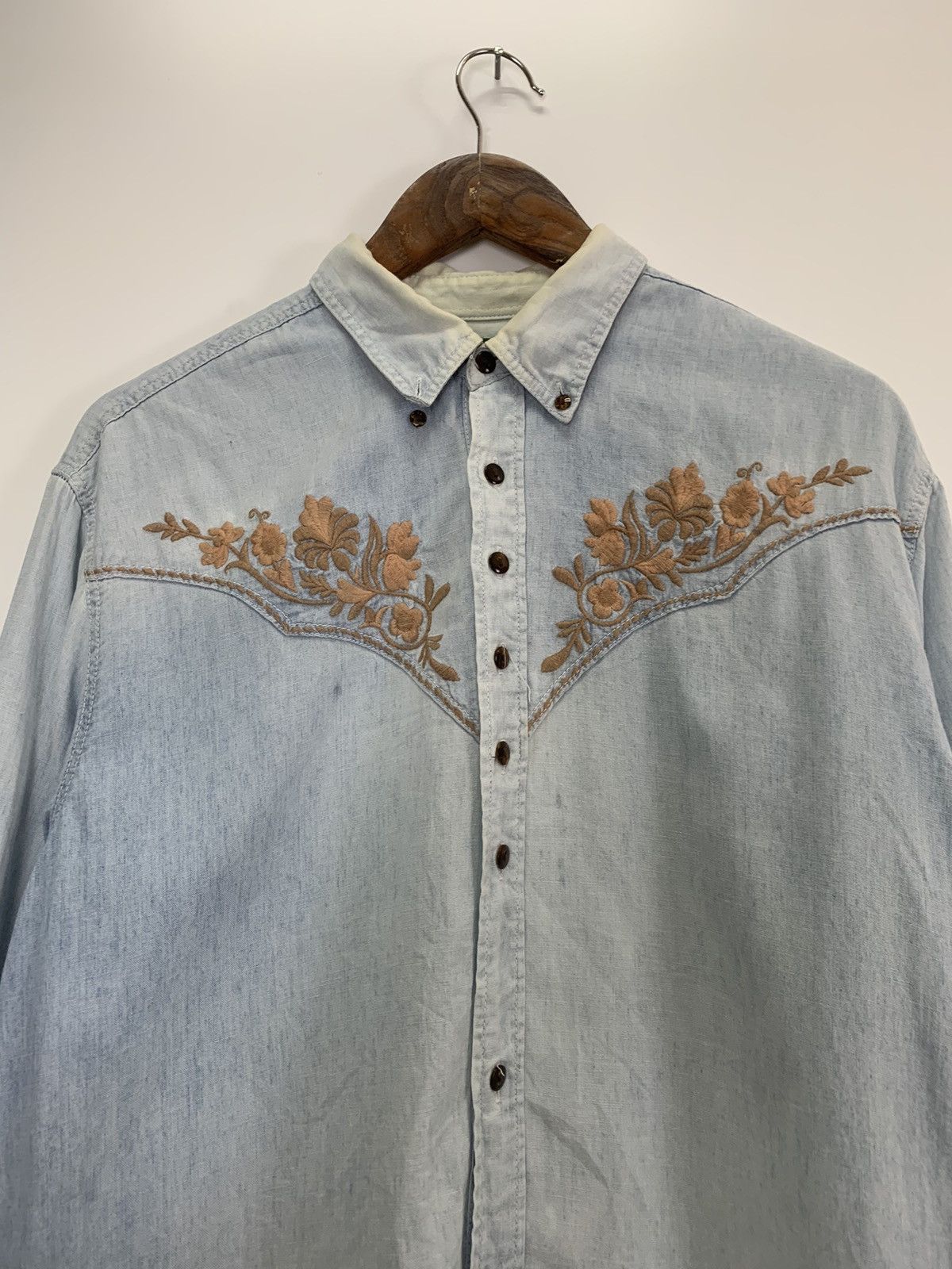 Japanese Brand × Vintage Vintage Jean-cox Denim Button Ups Size US L / EU 52-54 / 3 - 3 Thumbnail
