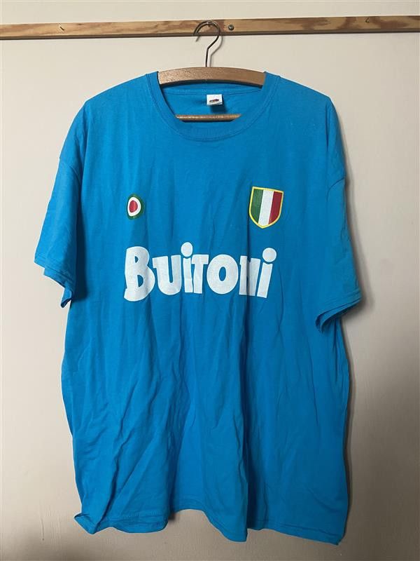 Fruit Of The Loom Vintage SSC NAPOLI #0 MARADONA cotton - XXL - UNIQUE Size US XXL / EU 58 / 5 - 2 Thumbnail