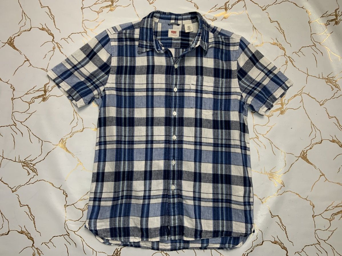 Levi's Levi’s Men Blue White Black Plaid Shirt Size Small Size US S / EU 44-46 / 1 - 1 Thumbnail