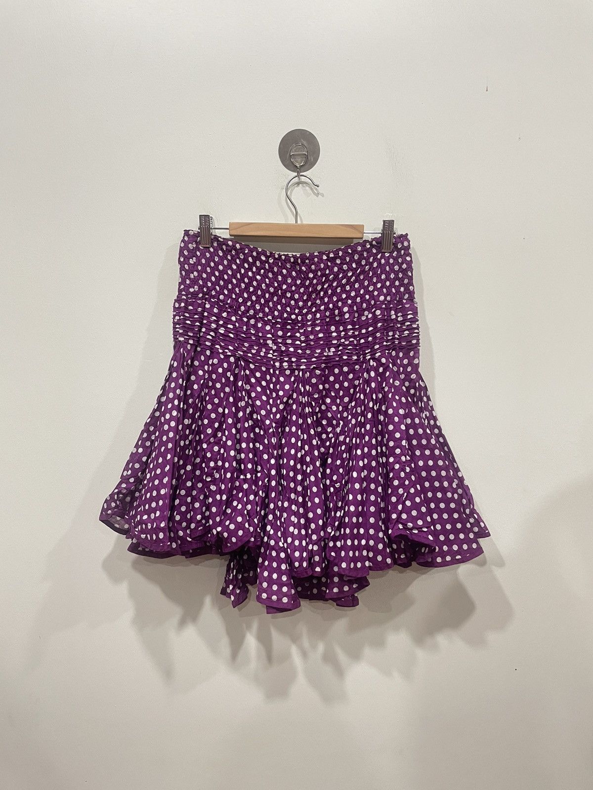 Japanese Brand × Vintage × Zucca Zucca Ruffled Mini Skirt Size 30" / US 8 / IT 44 - 1 Thumbnail
