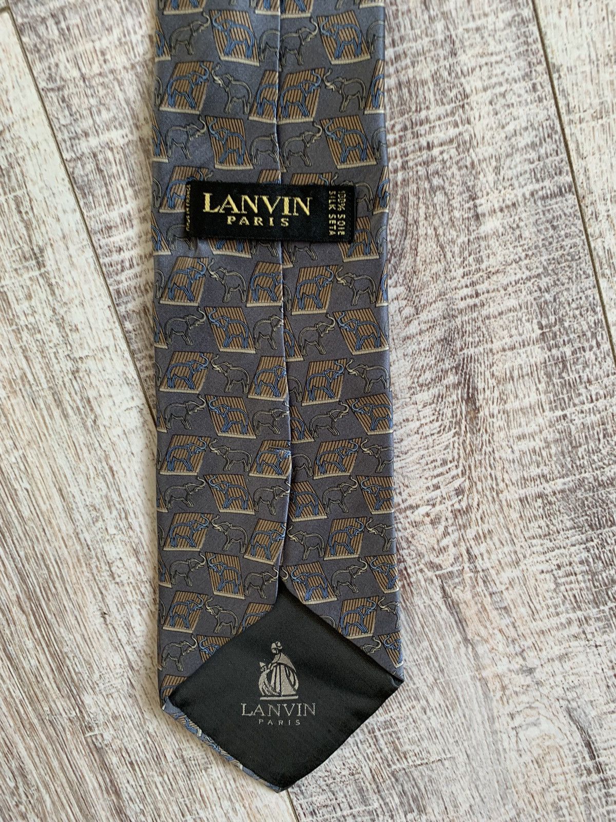 Lanvin × Vintage Vintage Lanvin Paris Silk Tie Size ONE SIZE - 3 Thumbnail