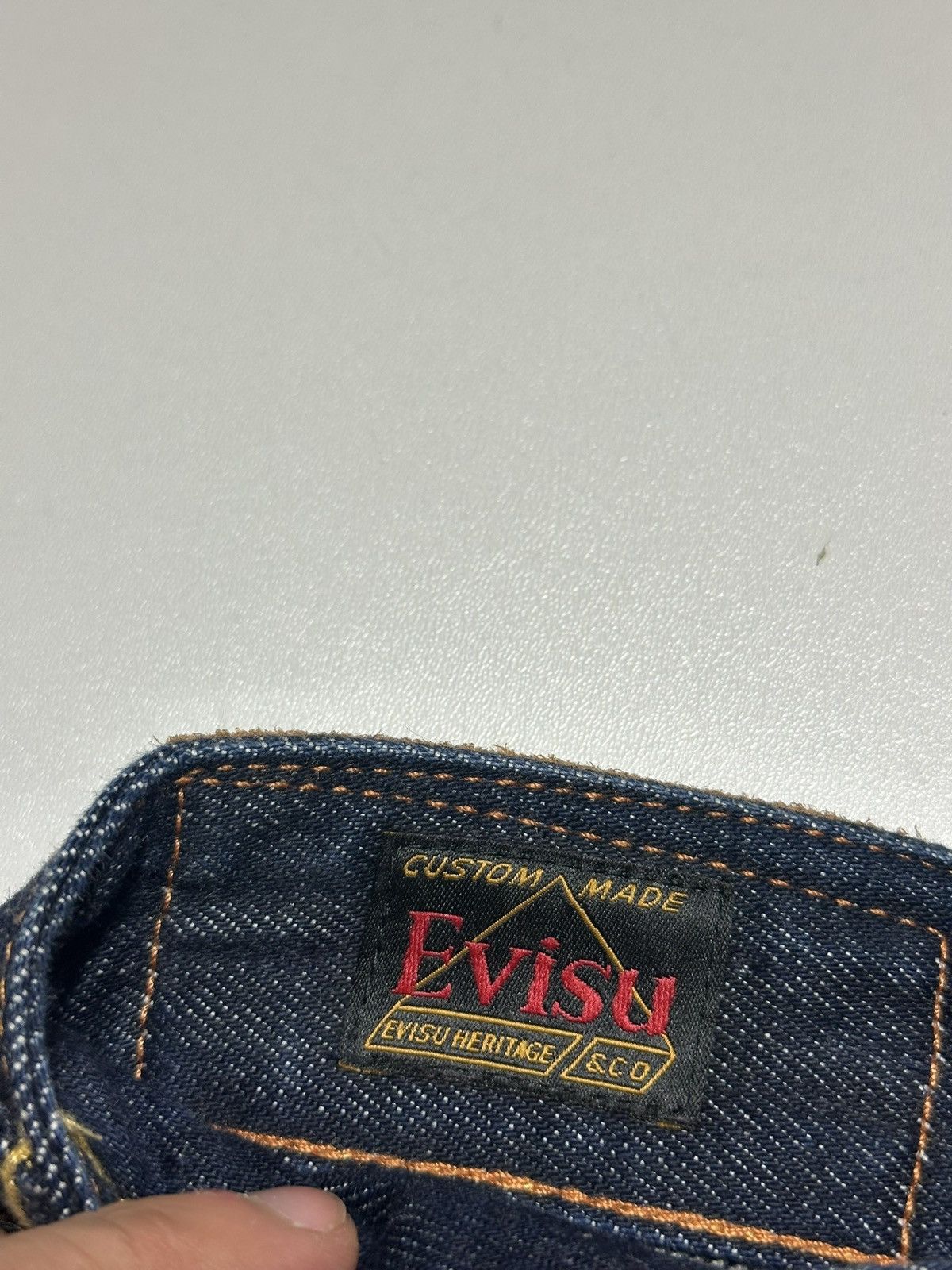 Evisu Vintage Evisu Big Daicock Face Slevedge Jeans Size US 31 - 12 Thumbnail