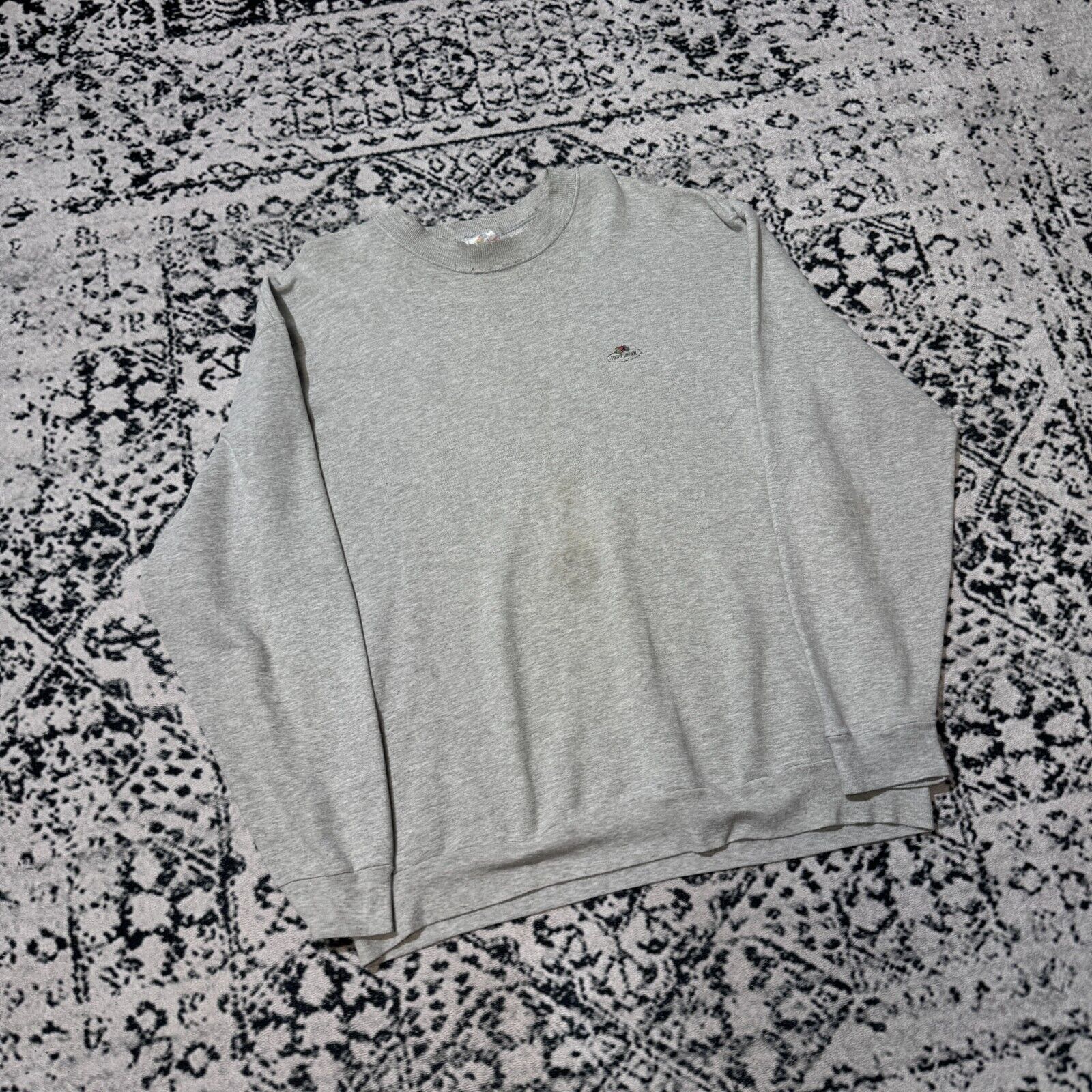 Fruit Of The Loom × Vintage Vintage Gray Cotton Crewneck Size XL Fruit Of The Loom Size US XL / EU 56 / 4 - 3 Thumbnail