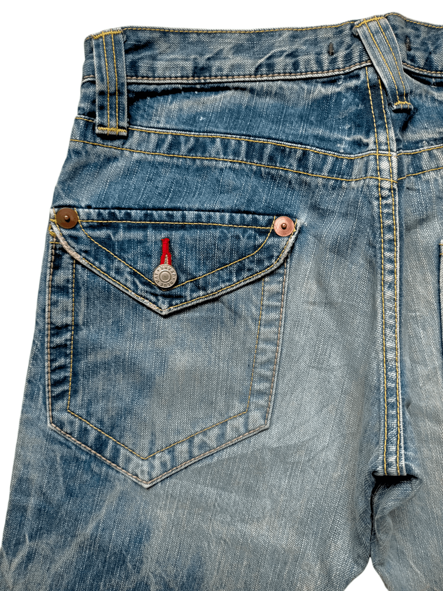 Hysteric Glamour × Japanese Brand Flare Jeans Blue Way Japan Low rise Boot cut denim Size US 30 / EU 46 - 10 Thumbnail