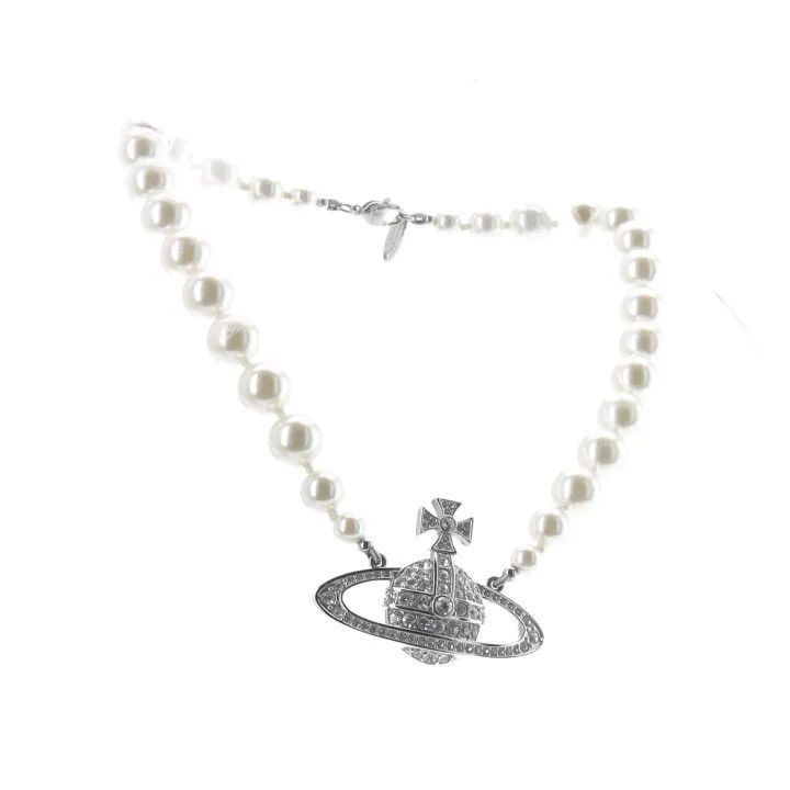 Vivienne Westwood Vivienne Westwood Pearl Relief Choker Necklace Size ONE SIZE - 7 Thumbnail