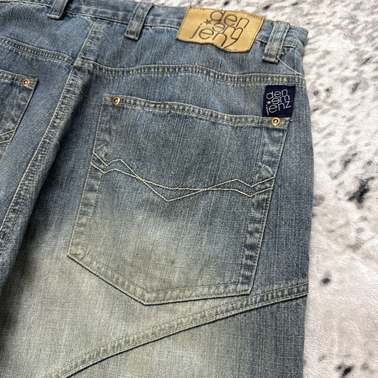 JNCO Y2K Vintage Den Em Jenz Crazy Paneled Baggy Jeans Size US 36 / EU 52 - 21 Thumbnail