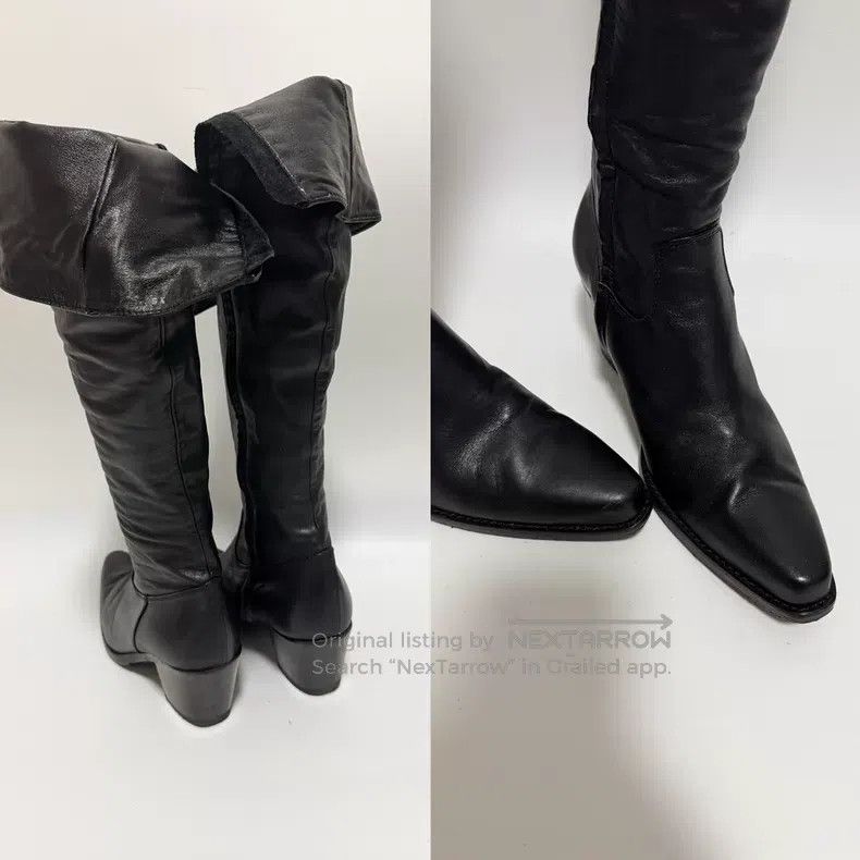 Junya Watanabe Junya Watanabe Black Tall Boots Size US 6.5 / IT 36.5 - 8 Thumbnail