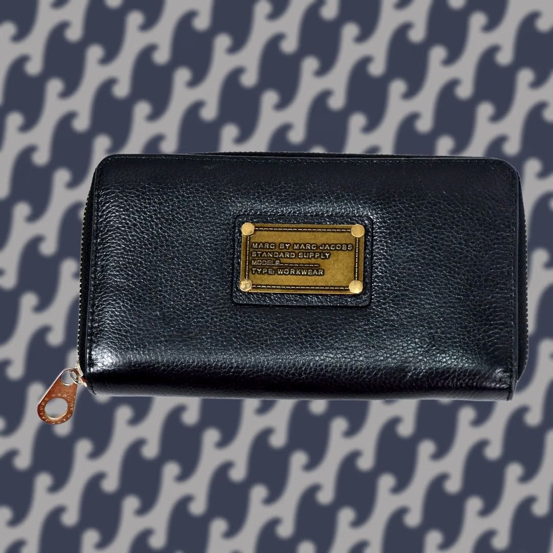 Marc by Marc Jacobs Marc by Marc Jacobs Wallet Leather Black Zip Around Women Size ONE SIZE - 1 Thumbnail
