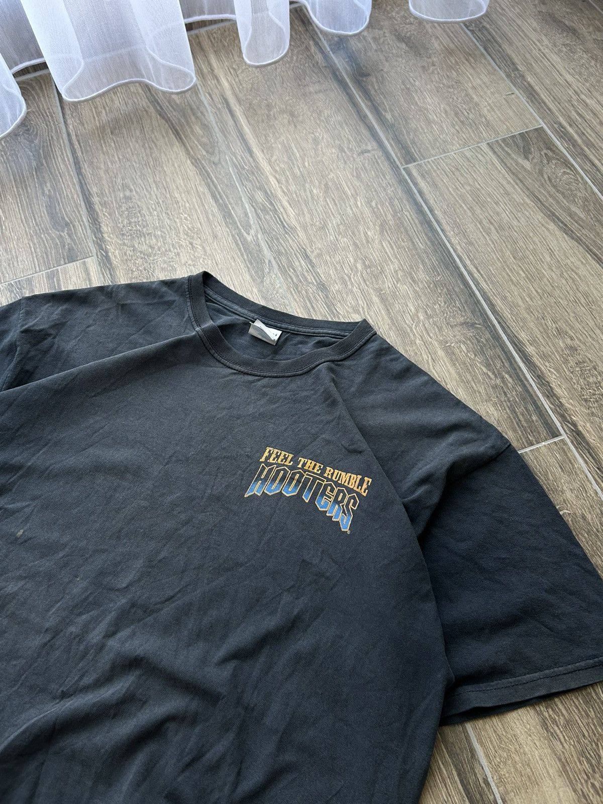 Harley Davidson Vintage Feel The Rumble Hooters true faded big logo shirt Size US XL / EU 56 / 4 - 5 Thumbnail