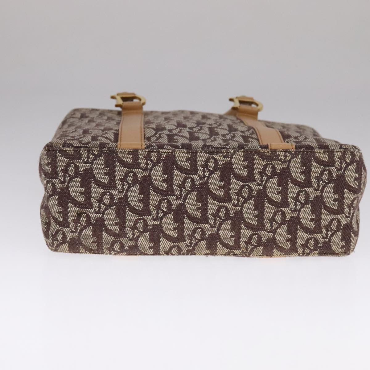 Dior DIOR Trotter Canvas Hand Bag Brown Gold Size ONE SIZE - 9 Thumbnail