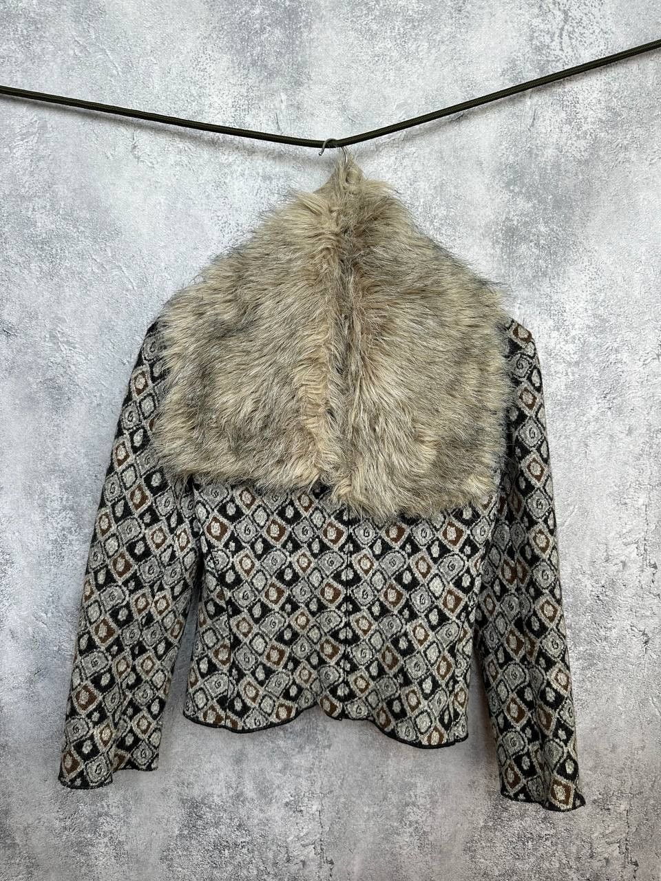 Alaia Alaia Archive Y2K Jacquard Wool Geometric Crop Jacket Italy Size S / US 4 / IT 40 - 1 Thumbnail