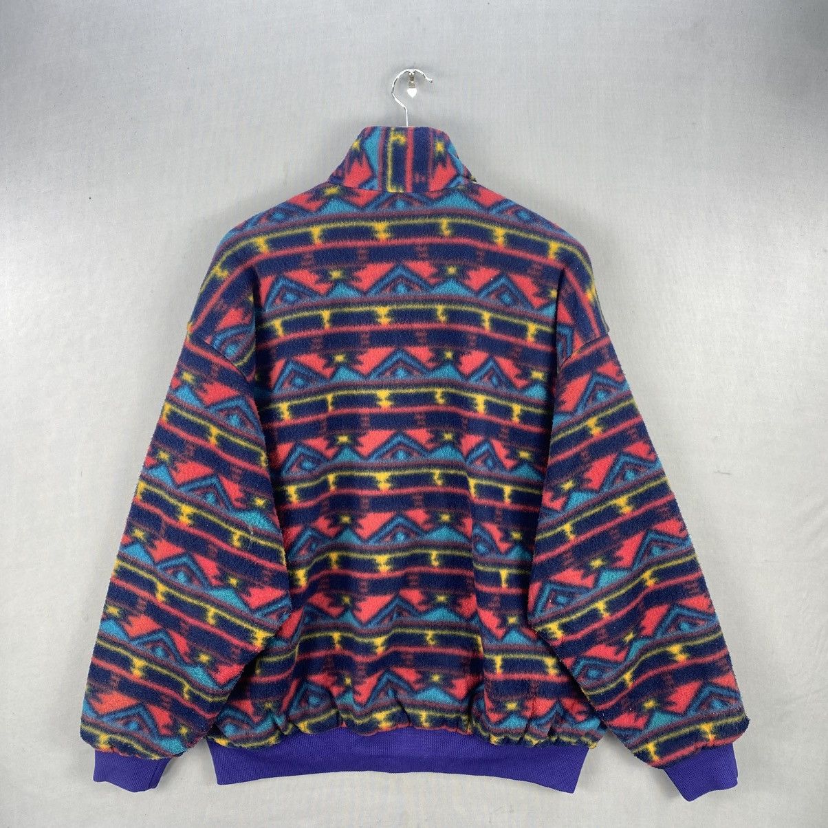 Japanese Brand Vintage C.W.Gear Riversible Navajo Bomber Jacket Size US L / EU 52-54 / 3 - 4 Thumbnail
