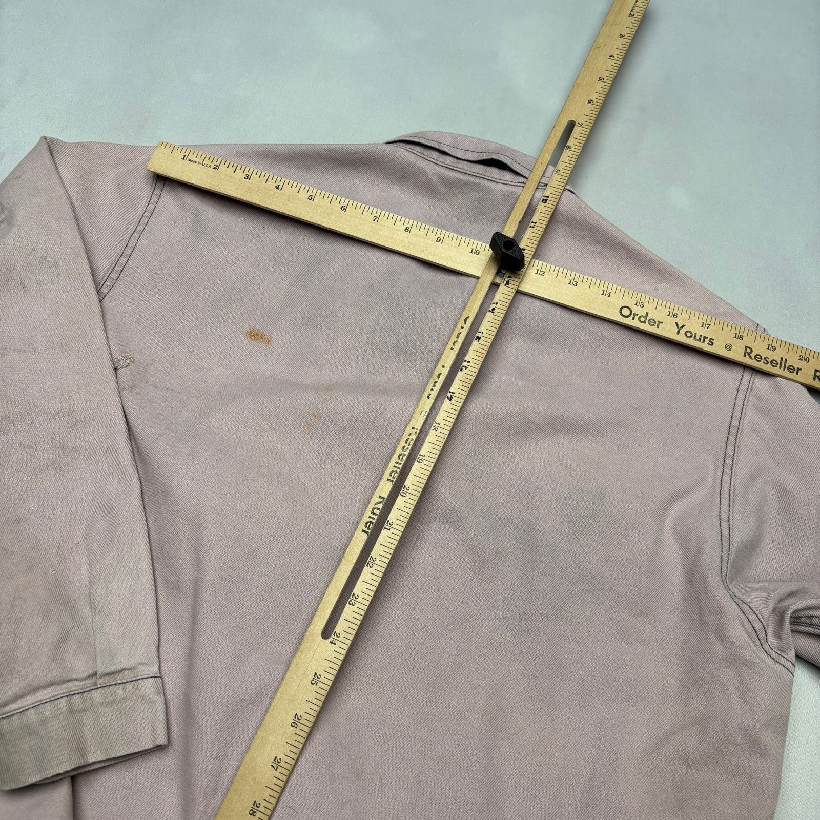 Vintage Vintage French Workwear Chore Jacket Faded Distressed Men XL Size US L / EU 52-54 / 3 - 8 Thumbnail
