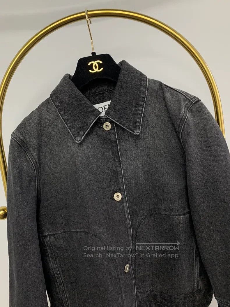 Loewe Loewe Classic style black and gray washed denim jacket Size XS / US 0-2 / IT 36-38 - 2 Thumbnail