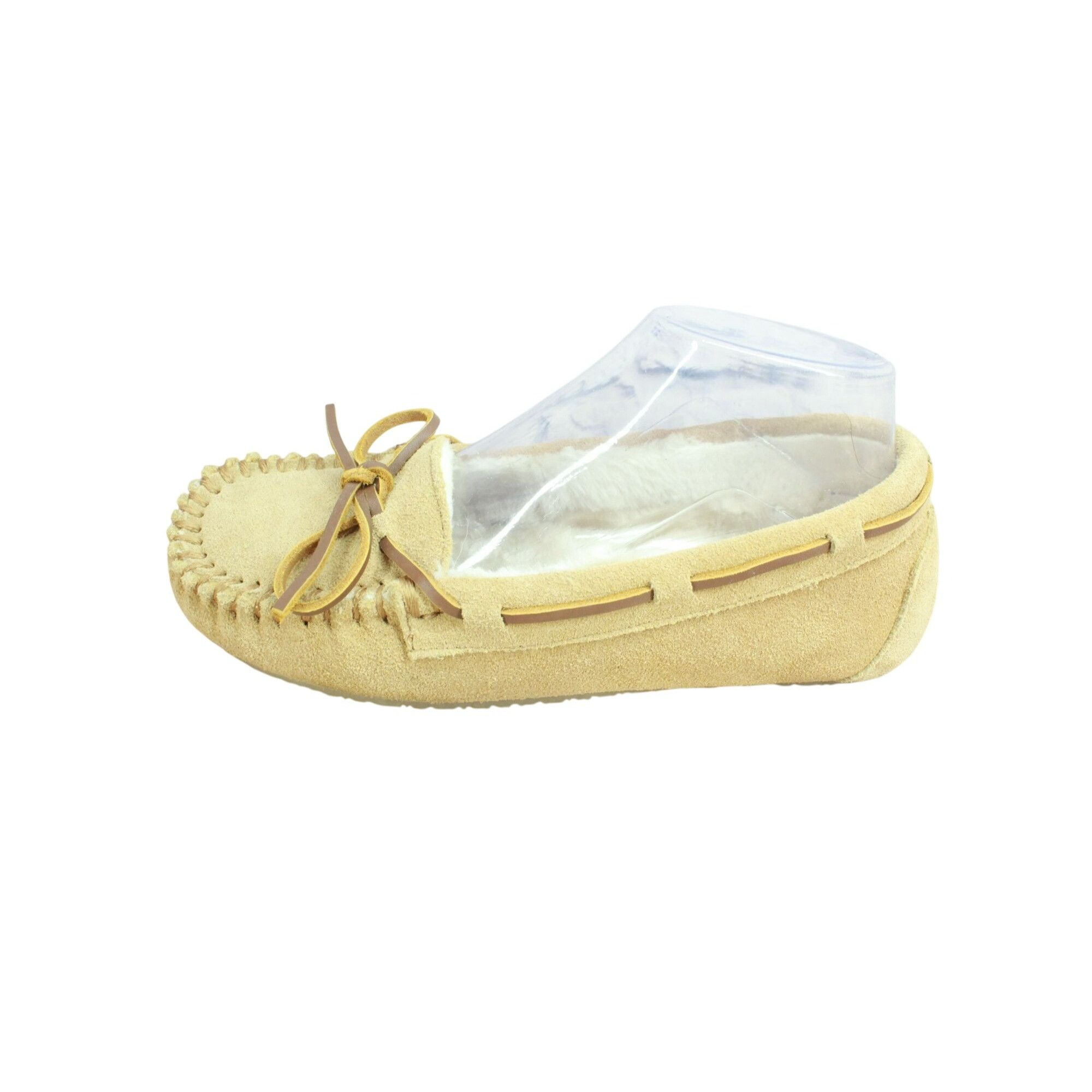 Minnetonka Minnetonka Cally Suede Shearling Lined Moccasin Slippers Size US 6 / IT 36 - 1 Thumbnail