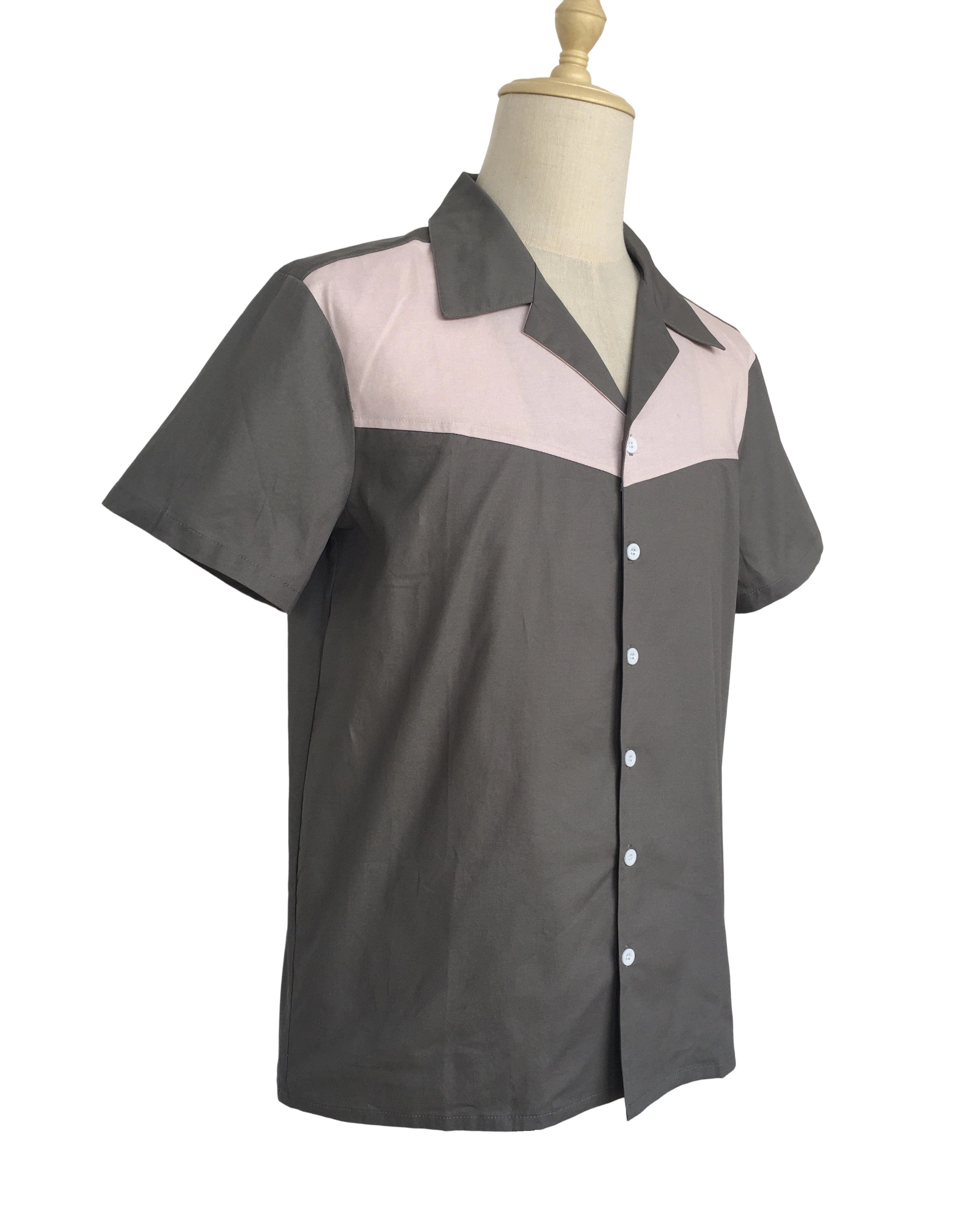 Other Gray&Pink Two-Tone Contrast Color Fashion Shirts For Men Size US M / EU 48-50 / 2 - 2 Thumbnail