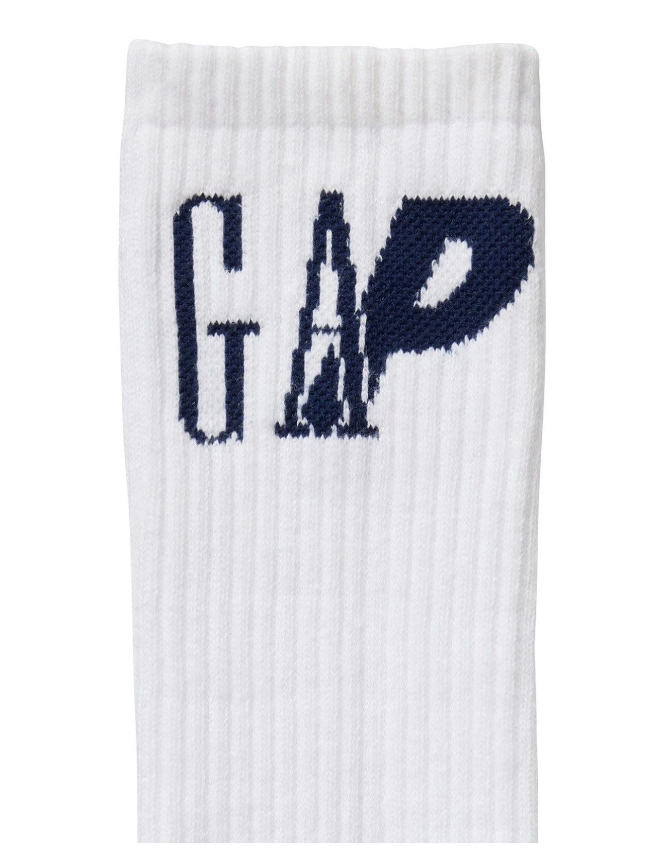 Gap × Palace Palace x Gap Crew Sock in White Size M/L Spring 2024 Size ONE SIZE - 2 Thumbnail