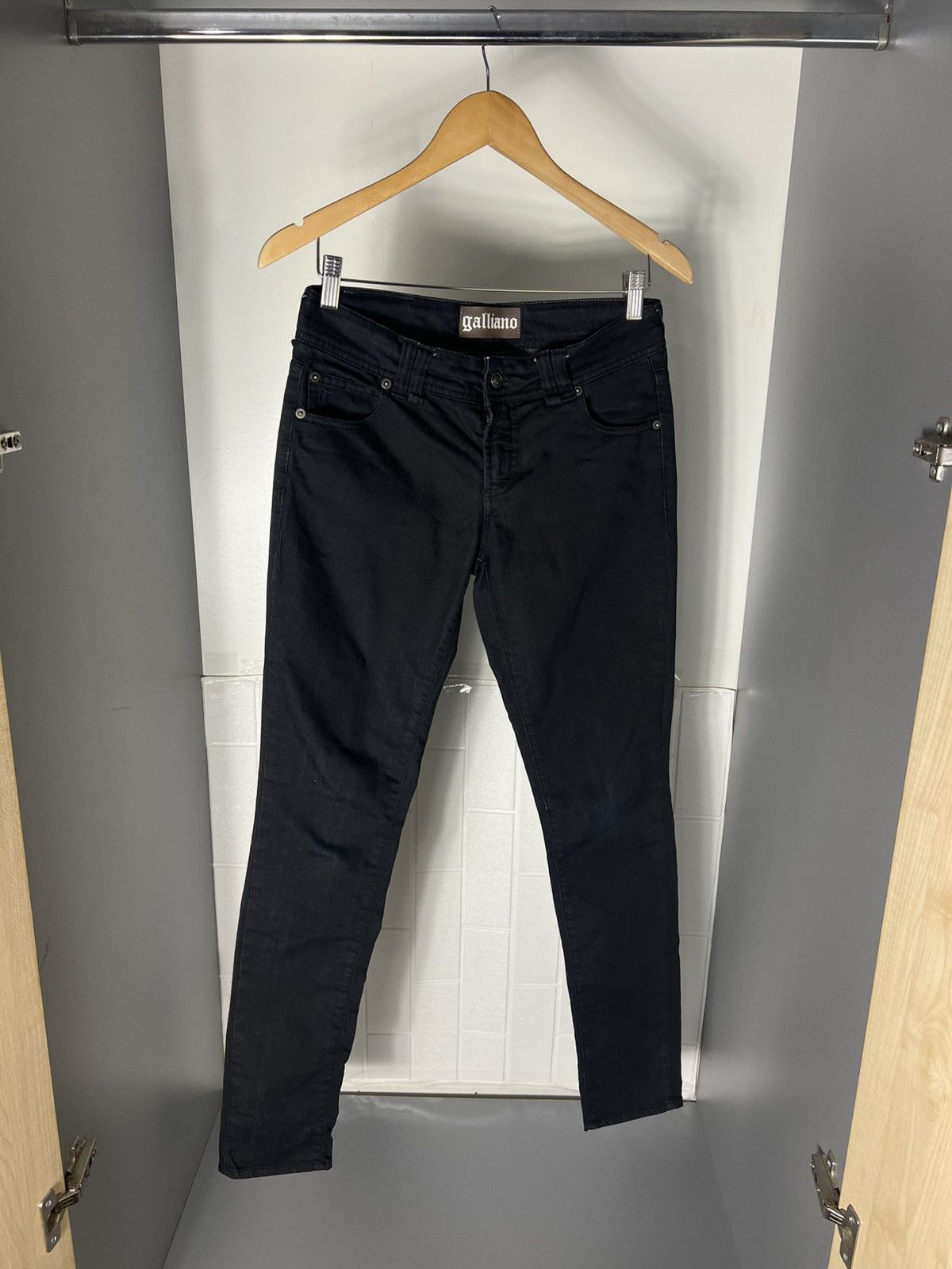 John Galliano × Vintage VERY RARE JOHN GALLIANO DENIM JEANS ITALIAN DESIGNER LUXURY Size 30" / US 8 / IT 44 - 2 Thumbnail