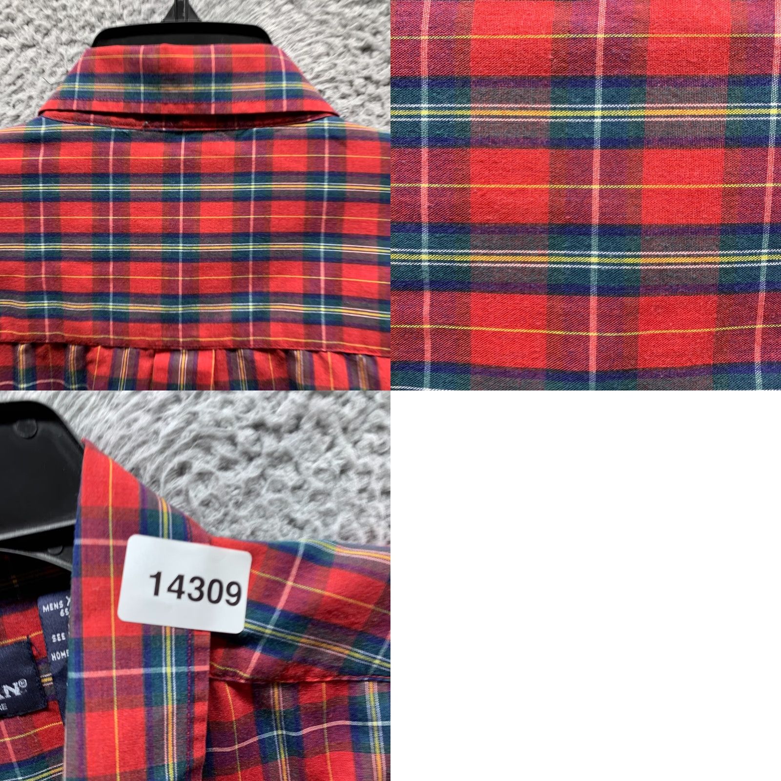Vintage VINTAGE Puritan Shirt Mens XL Red Green Blue Button Up Casual Plaid Hawaiian Aloha Shirt Long Sleeve Collared Button-Down Vintage Size US XL / EU 56 / 4 - 9 Thumbnail
