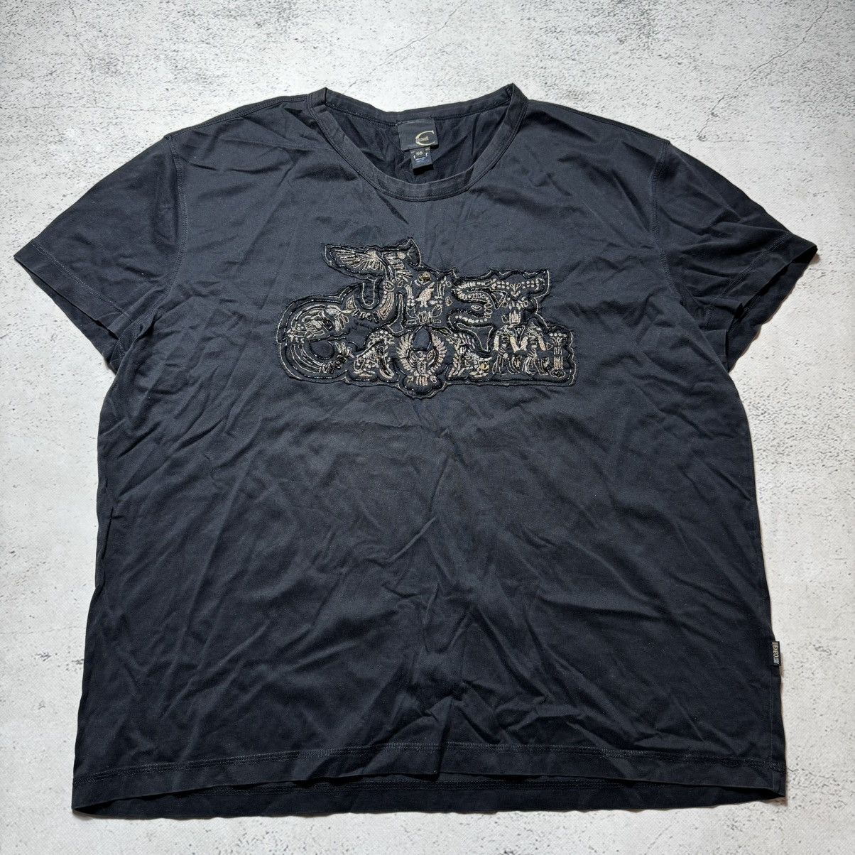 Just Cavalli × Roberto Cavalli vintage y2k just cavalli man t shirt big logo rare Size US XL / EU 56 / 4 - 1 Thumbnail