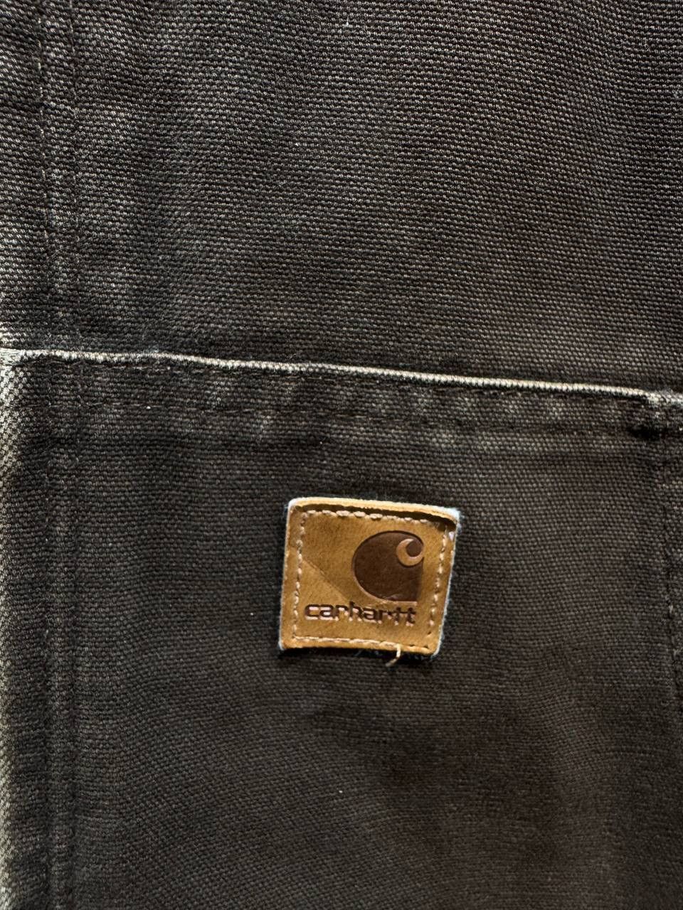 Carhartt Vintage 90s Carhartt J130 DKB Hooded Brown Jacket Size US XXL / EU 58 / 5 - 4 Thumbnail