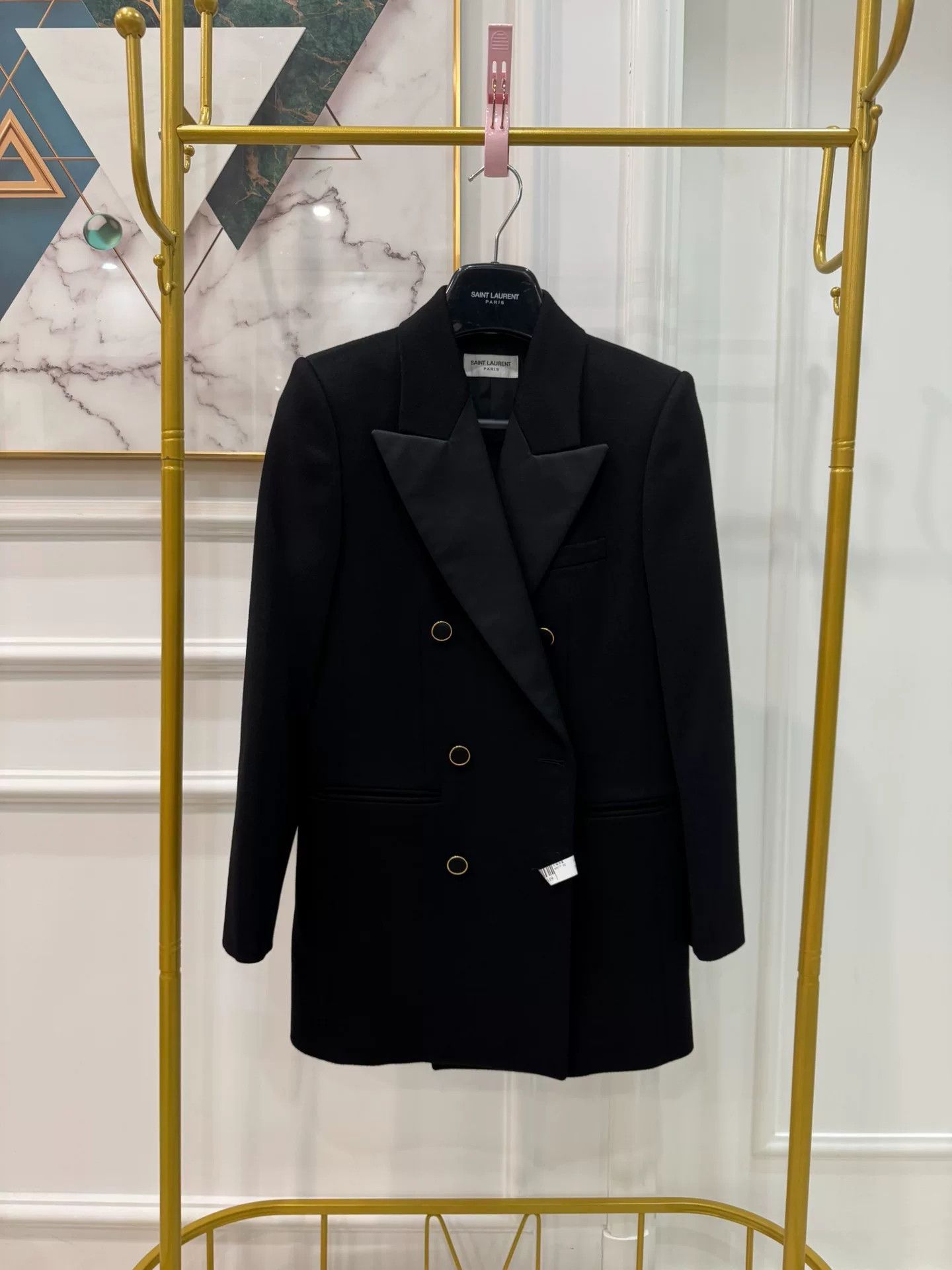 Saint Laurent Paris SAINT LAURENT Double-Breasted Blazer Size XS / US 0-2 / IT 36-38 - 1 Thumbnail