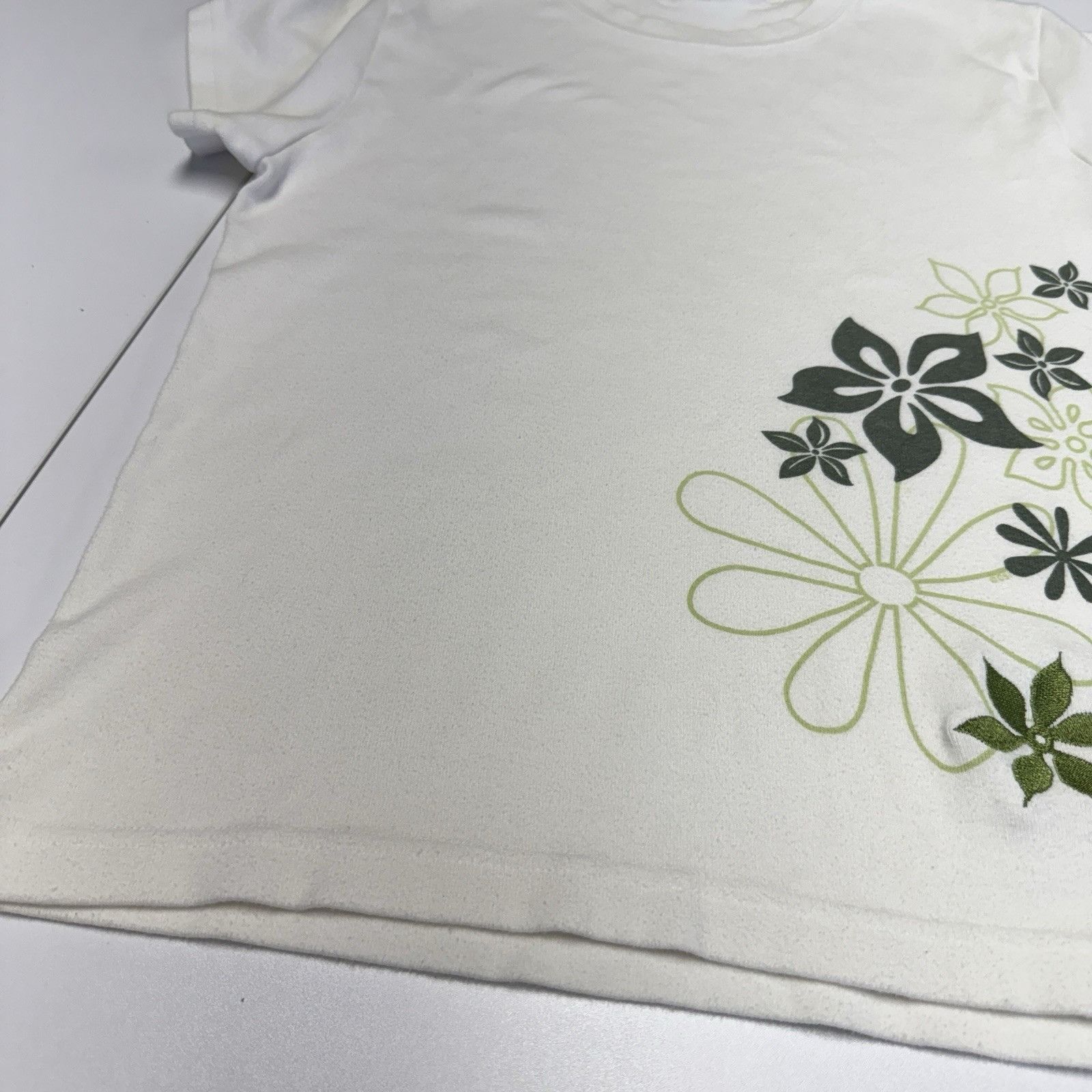 Other Vintage Crazy Shirts Womens Shirt White Large Floral Flowers Size L / US 10 / IT 46 - 7 Thumbnail