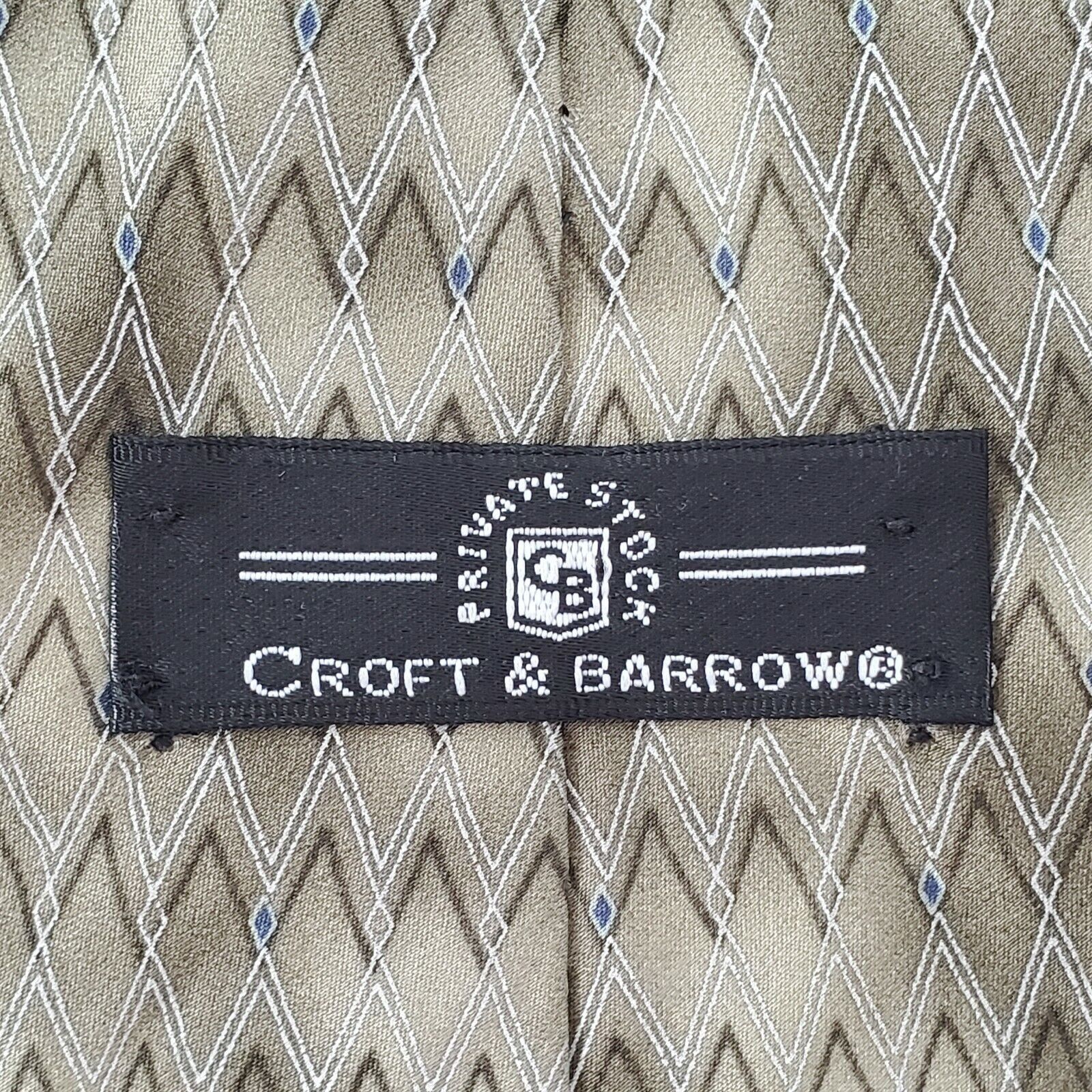 Croft & Barrow Croft & Barrow Green Silk Abstract Tie Wide Size ONE SIZE - 3 Thumbnail