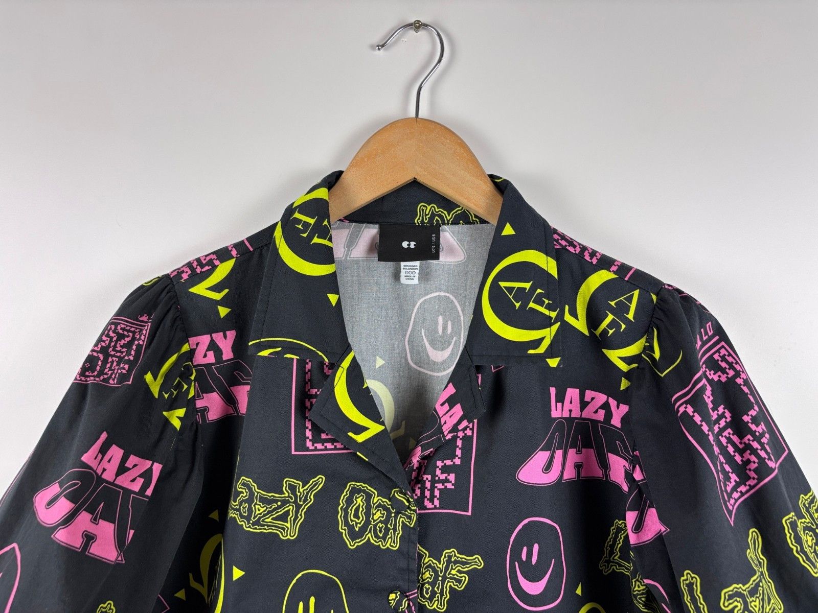 Lazy Oaf Lazy Oaf Button Down Shirt Colorful Top Black Size US 6 Size M / US 6-8 / IT 42-44 - 2 Thumbnail