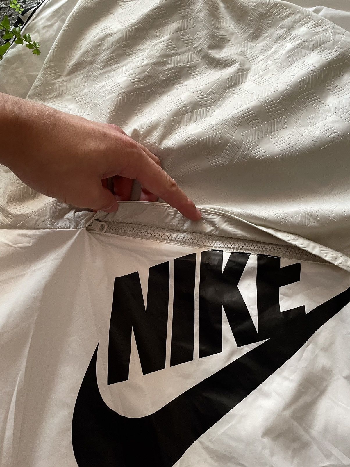 Nike × Vintage Nike Anorak Light Jacket Streetwear Oversize Big Logo Rare Size US L / EU 52-54 / 3 - 7 Thumbnail