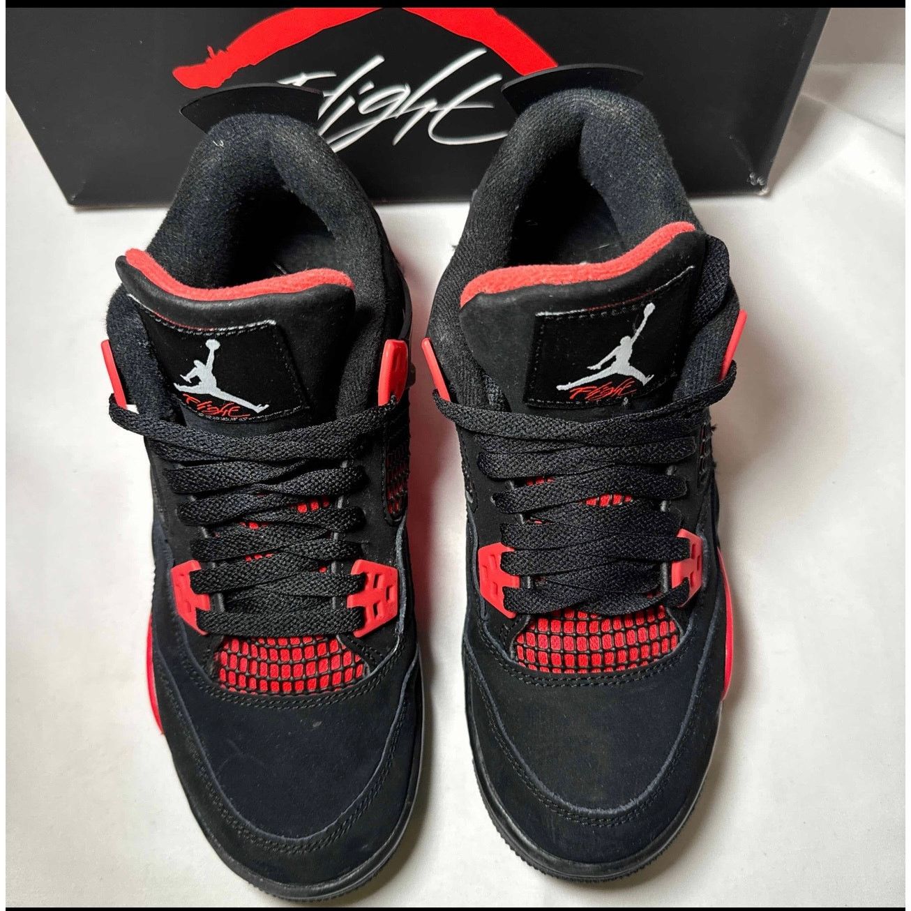 Jordan Brand × Nike Size 6 - Nike Air Jordan 4 Retro GS Red Thunder Men's Shoes Size US 6 / EU 39 - 4 Thumbnail