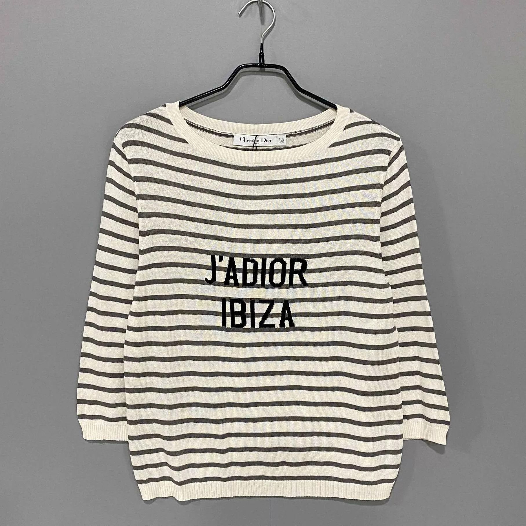 Dior Dior logo striped knit top size 40 Size M / US 6-8 / IT 42-44 - 1 Thumbnail