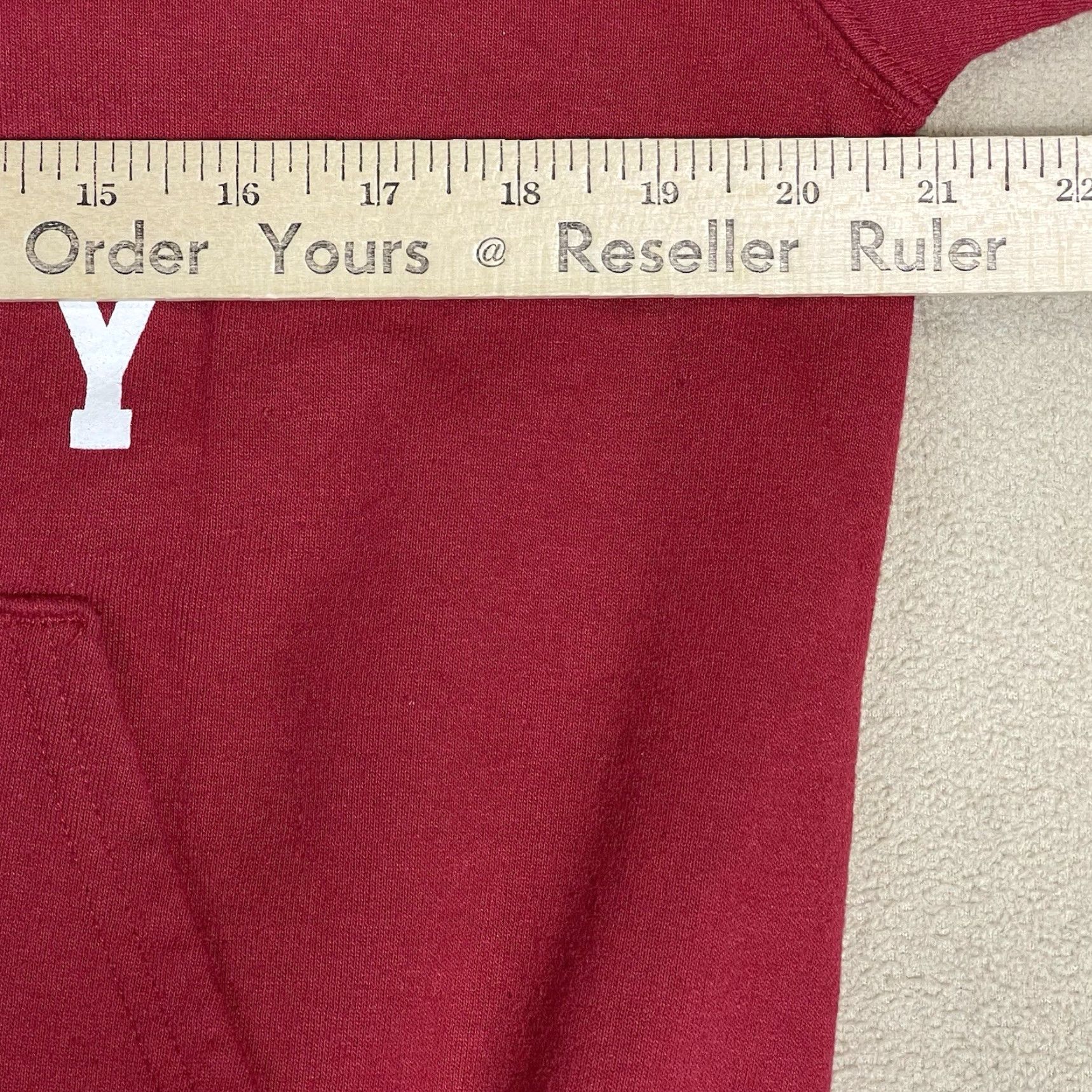 Champion Champion Hoodie Mens S Red Stanford University Print ECO Fleece Sweatshirt Size US S / EU 44-46 / 1 - 5 Thumbnail