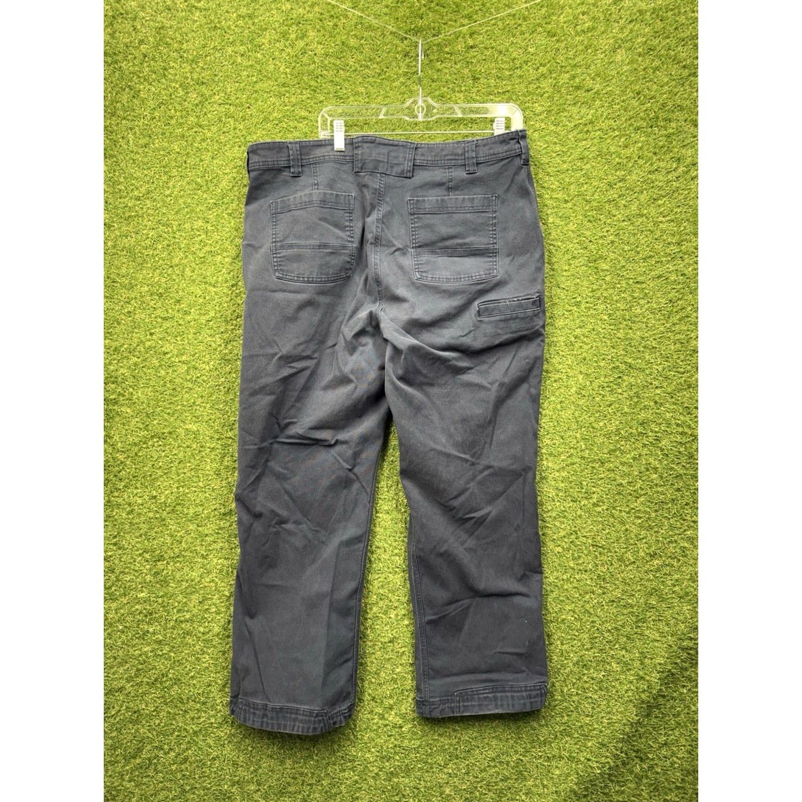Vintage Duluth Mens Pants 40x28 Flex Fire Hose Carpenter Straight Leg Canvas Workwear Blue 5-Pocket Relaxed Fit Vintage No Mens Size US 40 / EU 56 - 2 Thumbnail