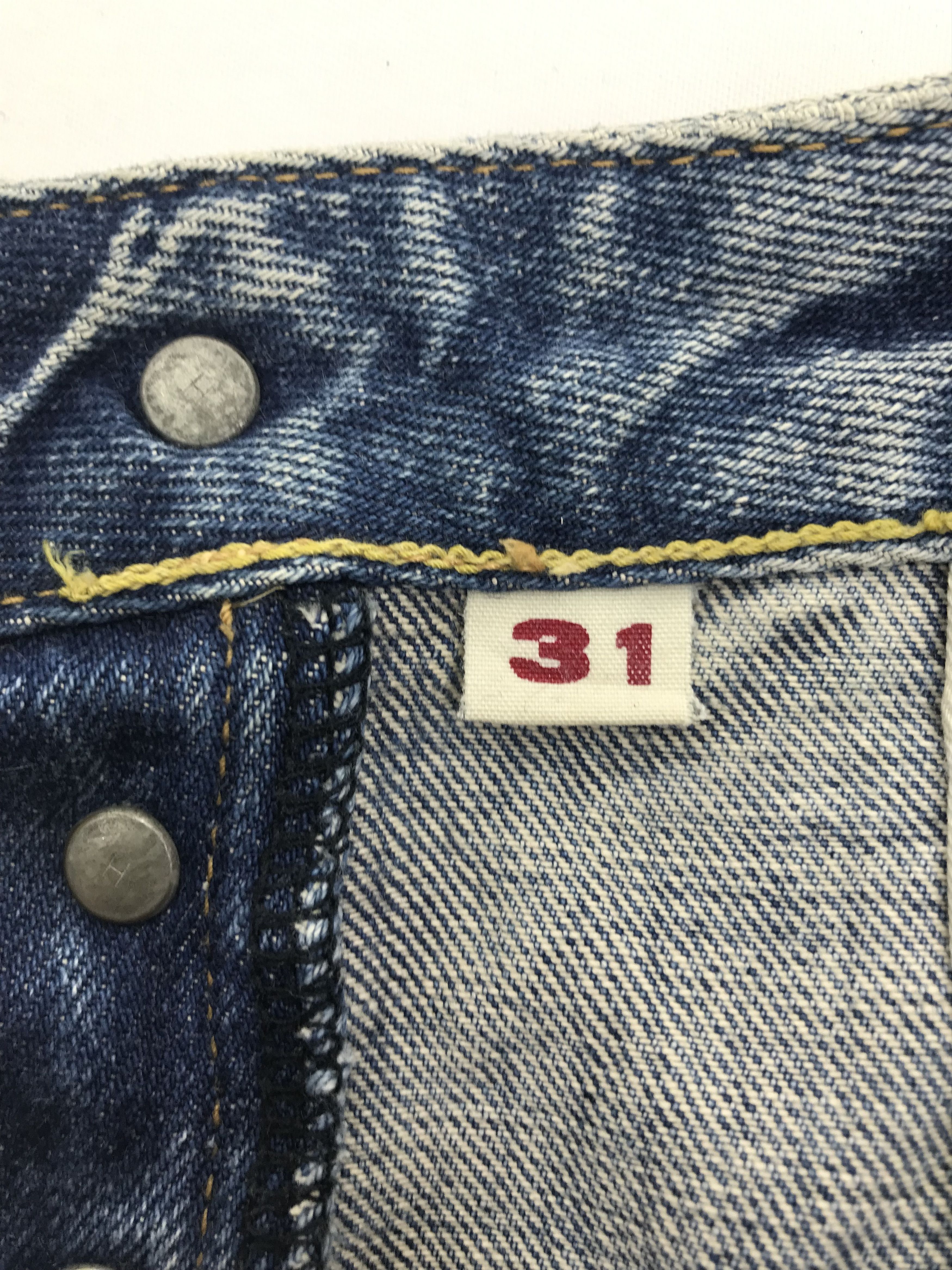 HOLLYWOOD RANCH MARKET Vintage 90s Blue Japan Hollywood Ranch Market Selvedge Jeans Size US 31 - 12 Thumbnail