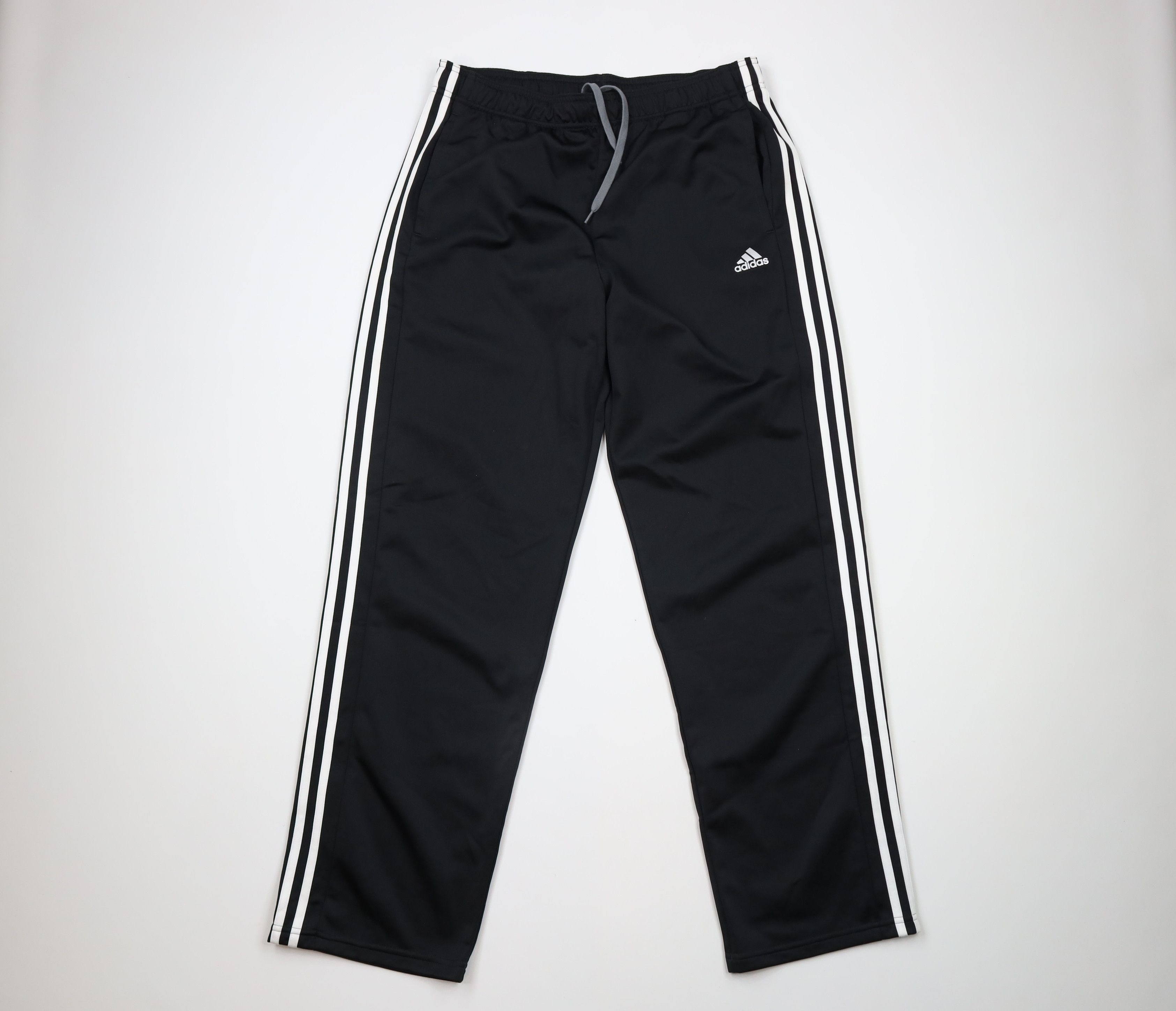 Adidas Vintage Vintage Adidas Out Striped Wide Leg Sweatpants Pants Black Grailed