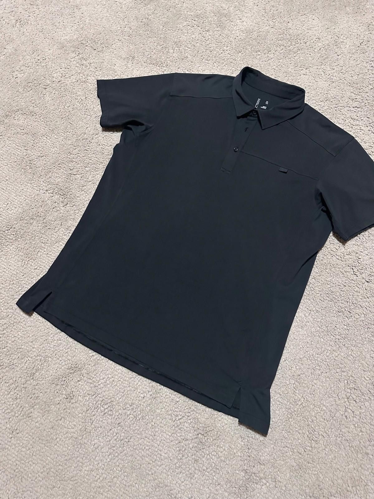 Arc'teryx Arc'teryx Captive Polo Shirt Mens XLarge Faded Black Hiking Size US XL / EU 56 / 4 - 2 Thumbnail
