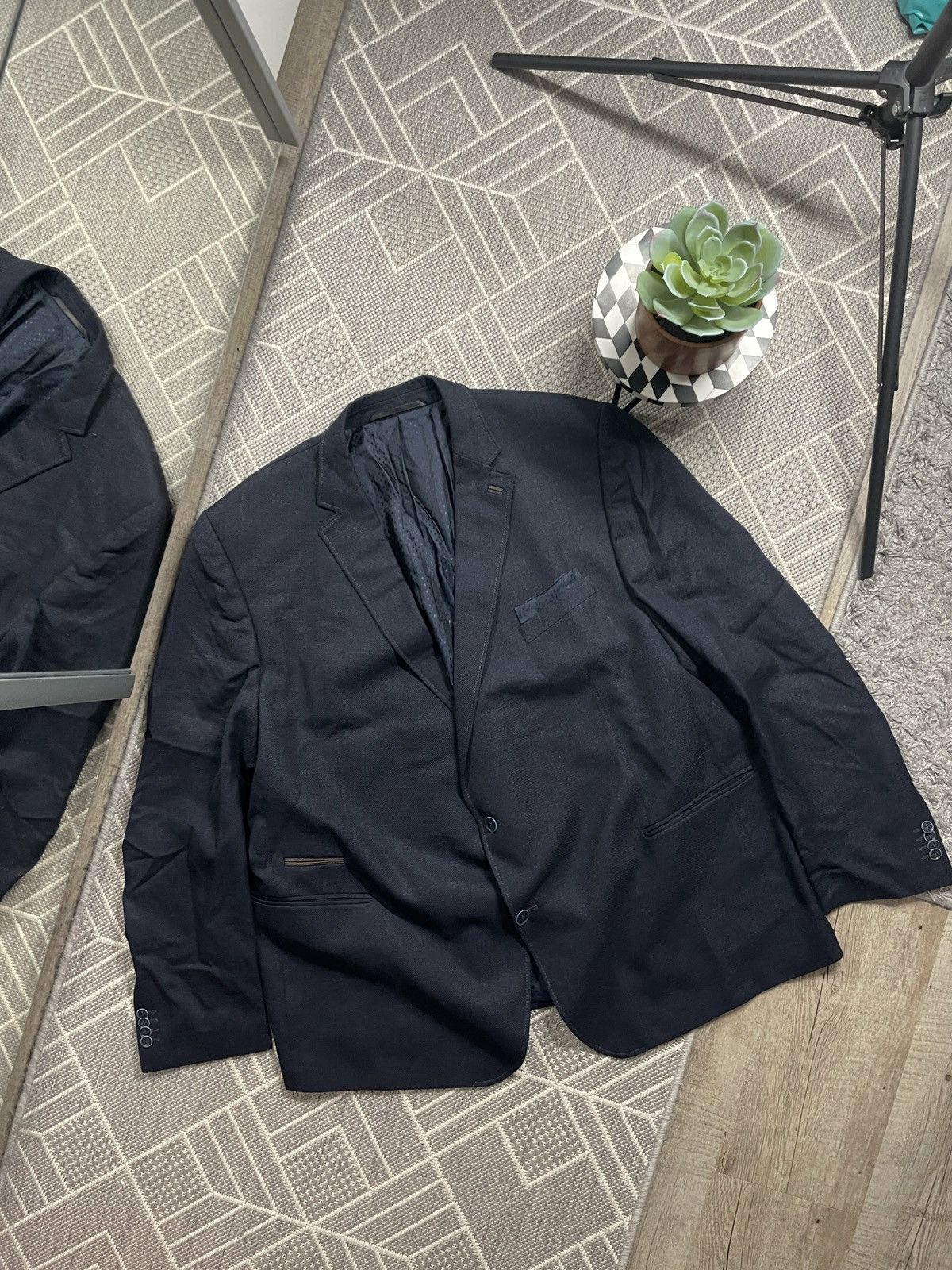 Designer × Loro Piana Blazer Jacket Dark Blue Loro Piana Size 2XL Size 52S - 1 Thumbnail