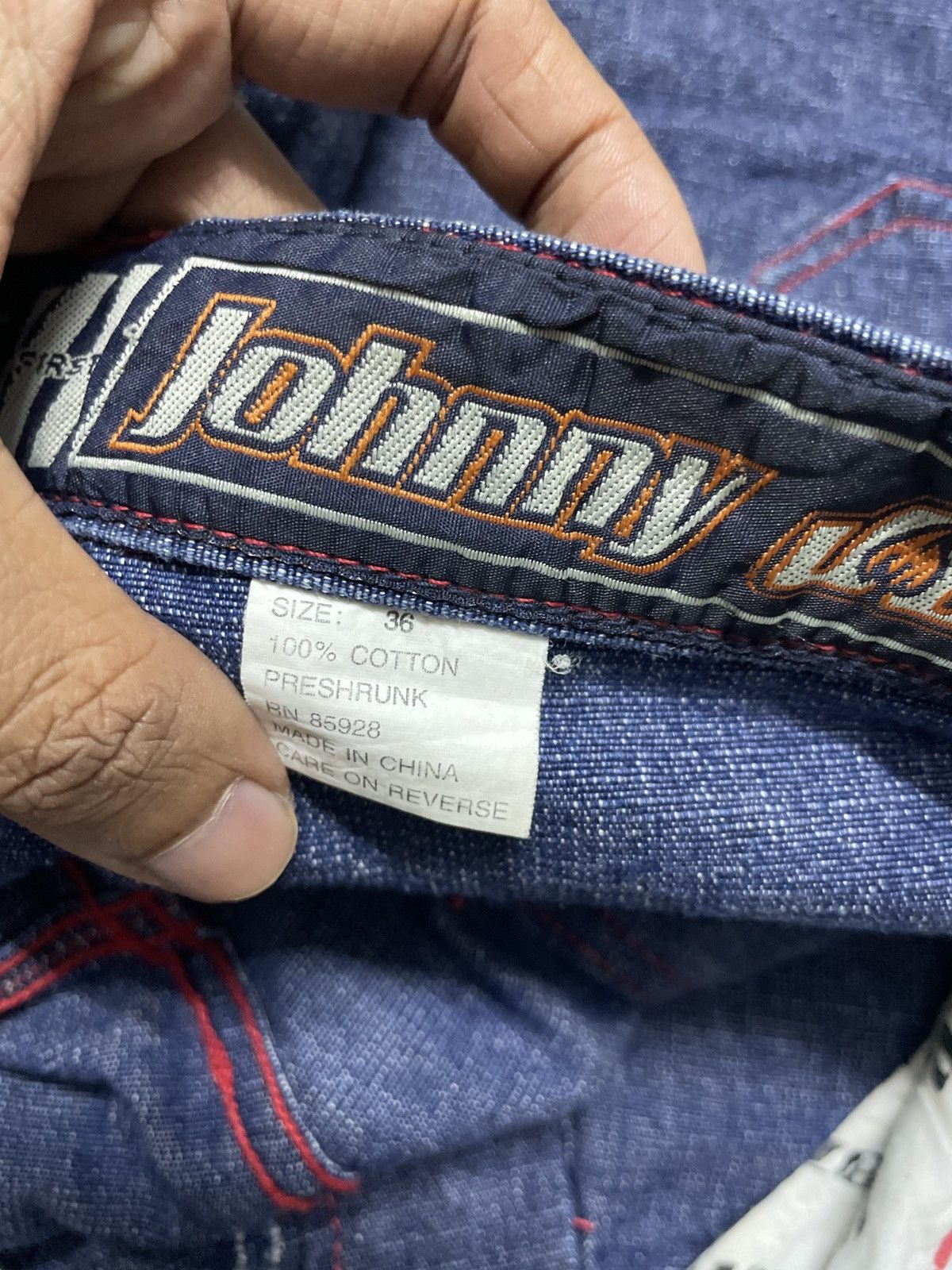 Vintage × Wu-Tang Clan 💥Hearing offer💥Vintage Y2k Jonny blaze denim jorts pants Size US 36 / EU 52 - 15 Thumbnail