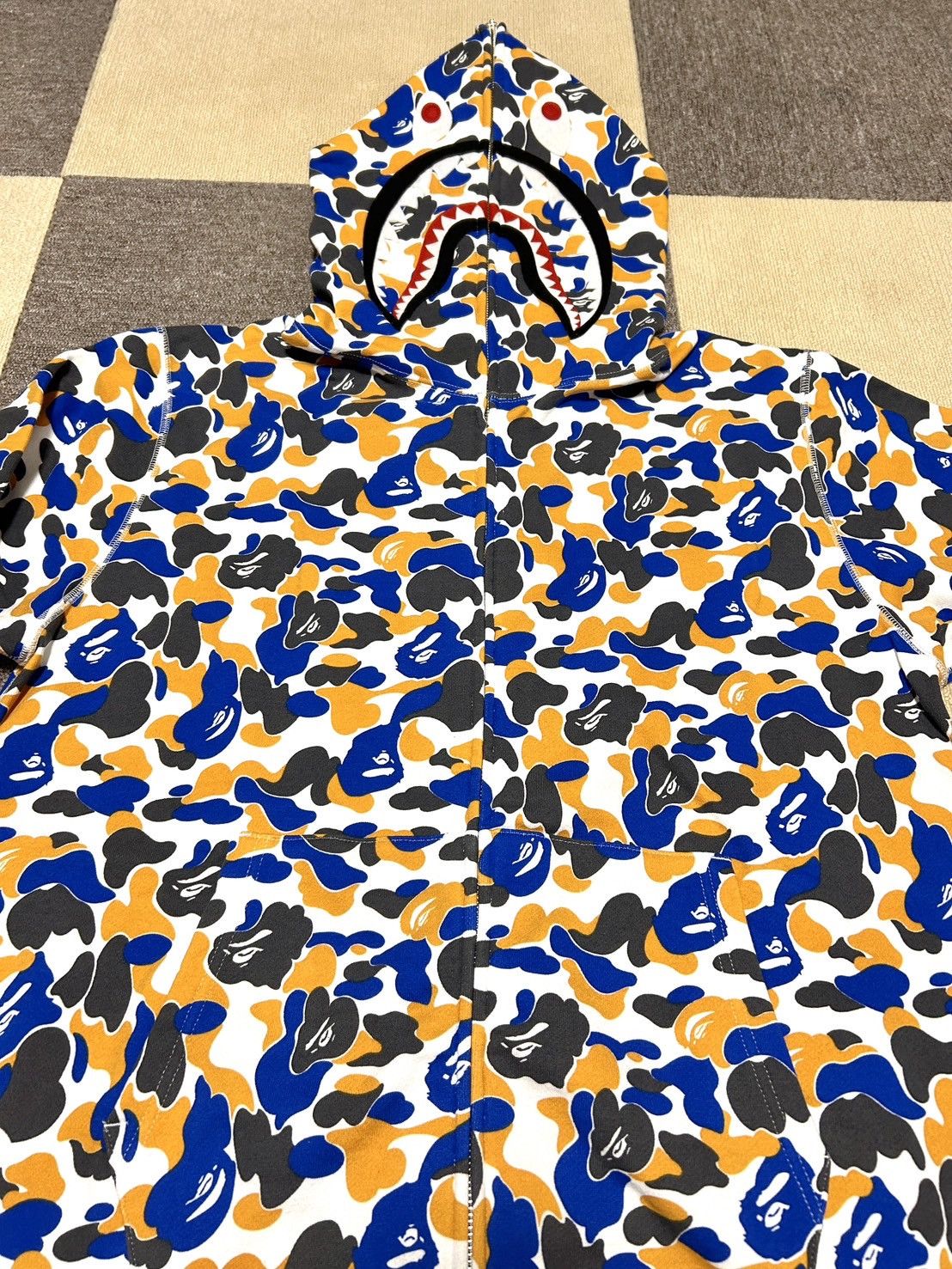 Bape Bape Japan Limited Color Camo Shark Zip Hoodie Size US XL / EU 56 / 4 - 3 Thumbnail