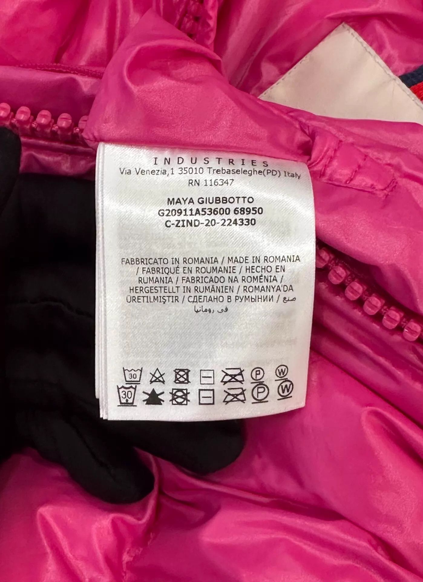 Moncler Moncler Maya Men's Fuchsia Down Jacket Size 1 Side Logo New Size US S / EU 44-46 / 1 - 7 Thumbnail