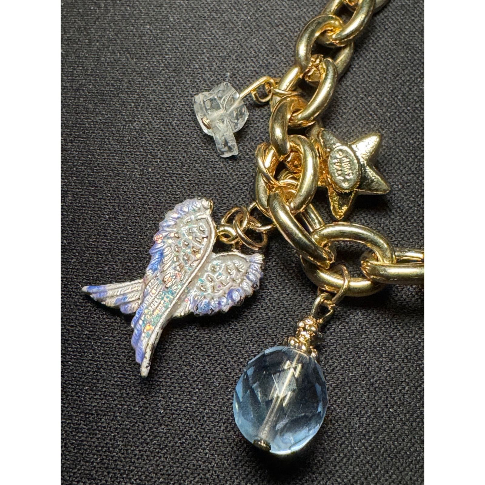 Other Vintage Kirks Folly Charm Bracelet Gold Tone 8.5in Size ONE SIZE - 3 Thumbnail