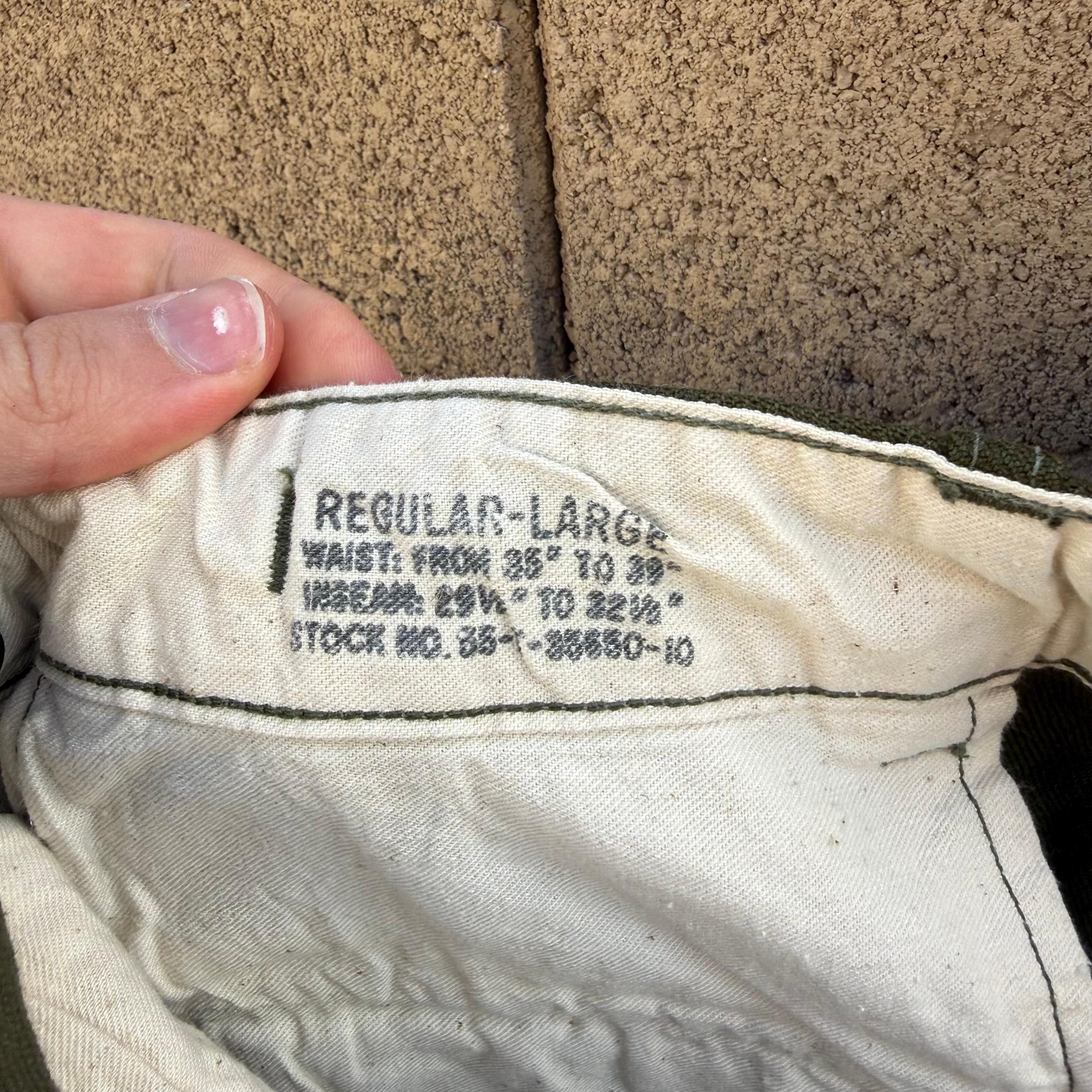 Vintage 50's US Military Wool Field M-51 Trousers Size US 38 / EU 54 - 3 Thumbnail