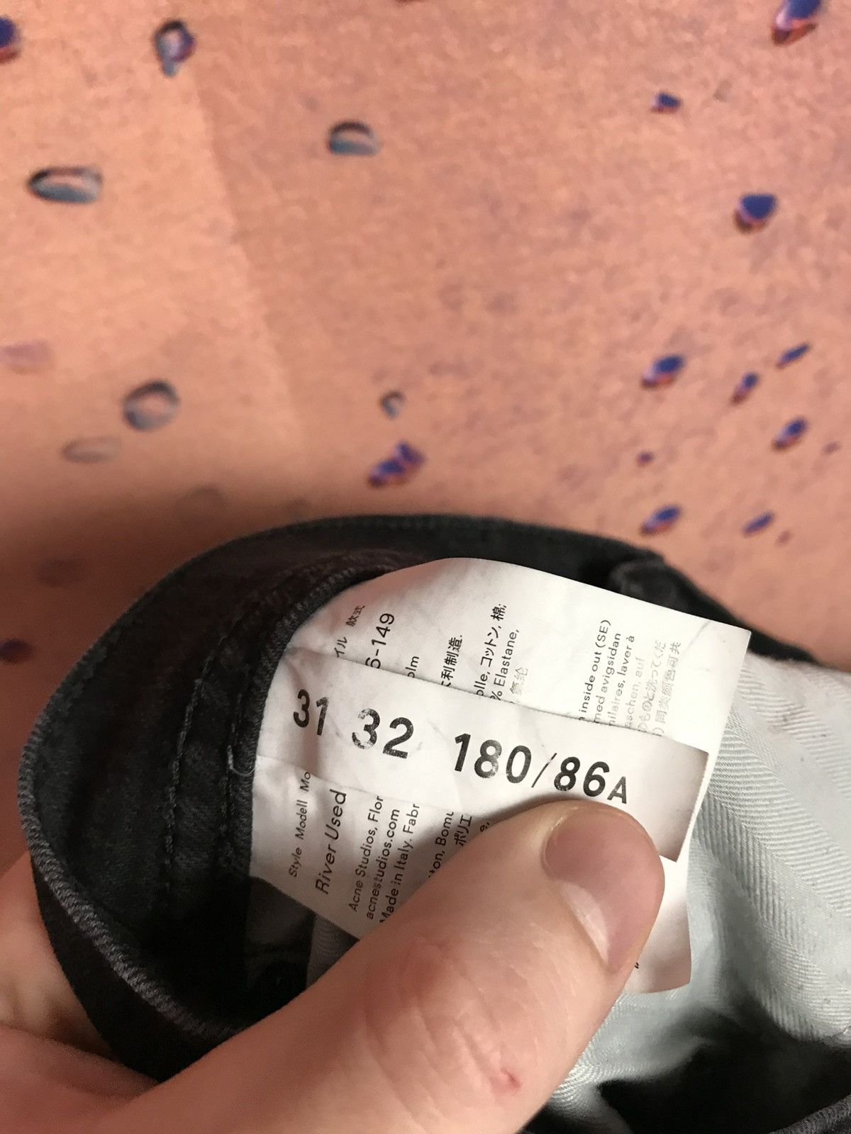 Acne Studios × Designer Acne Studios: River Used Black Jeans size 31 Size US 31 - 6 Thumbnail