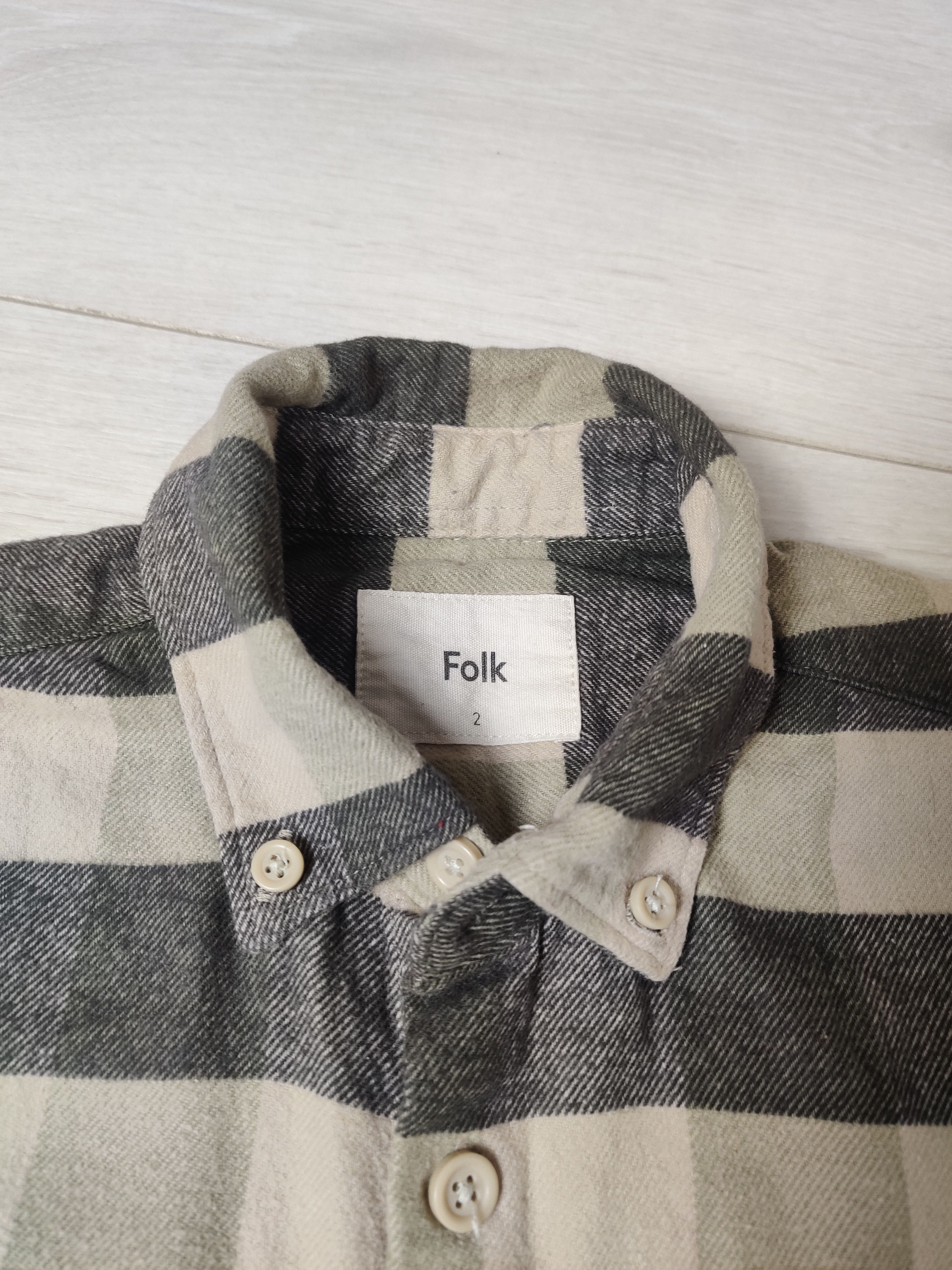Folk Folk checkered cotton shirt long sleeve Size US S / EU 44-46 / 1 - 4 Thumbnail
