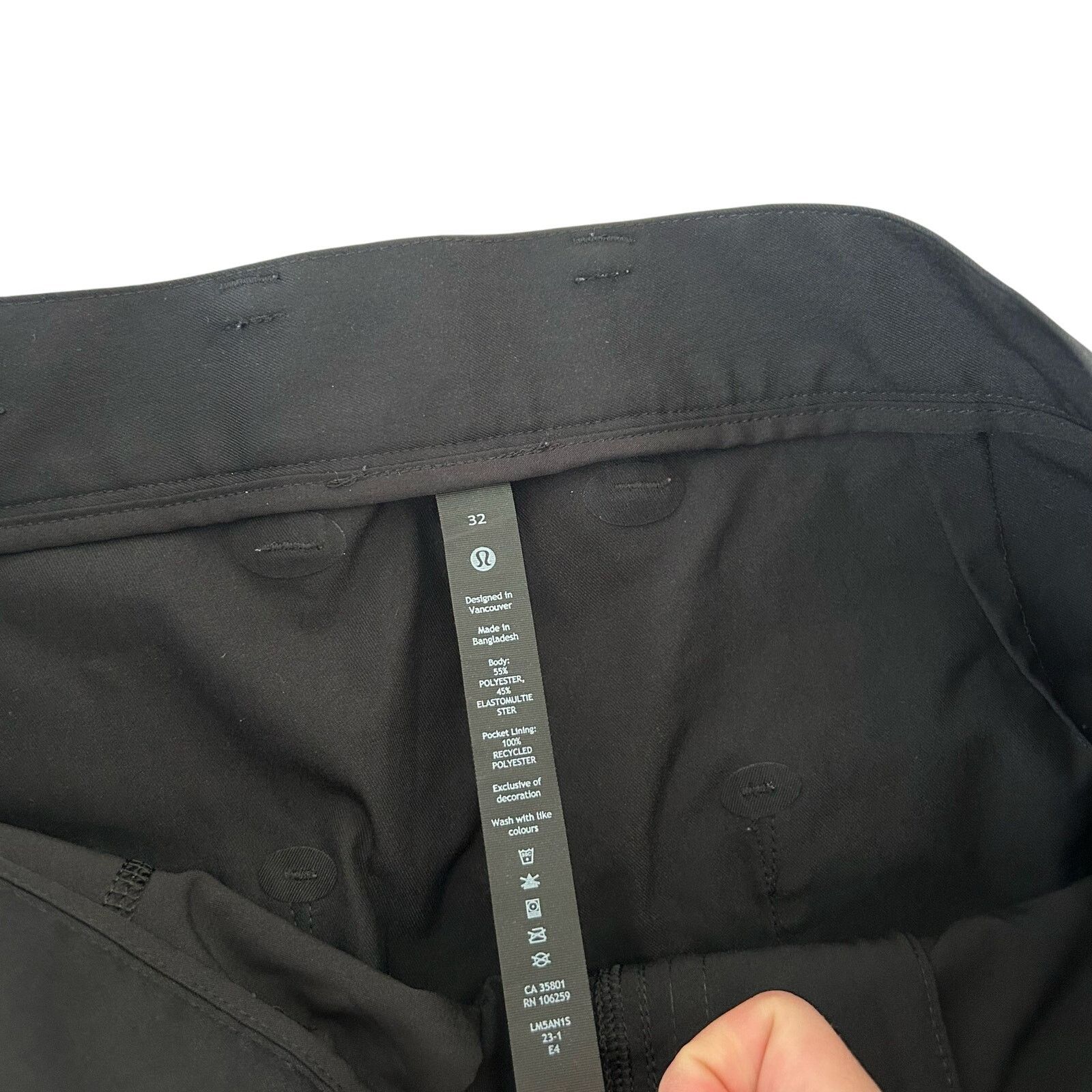 Lululemon Lululemon Black ABC Classic Fit Trousers Sz 32 Size US 32 / EU 48 - 2 Thumbnail